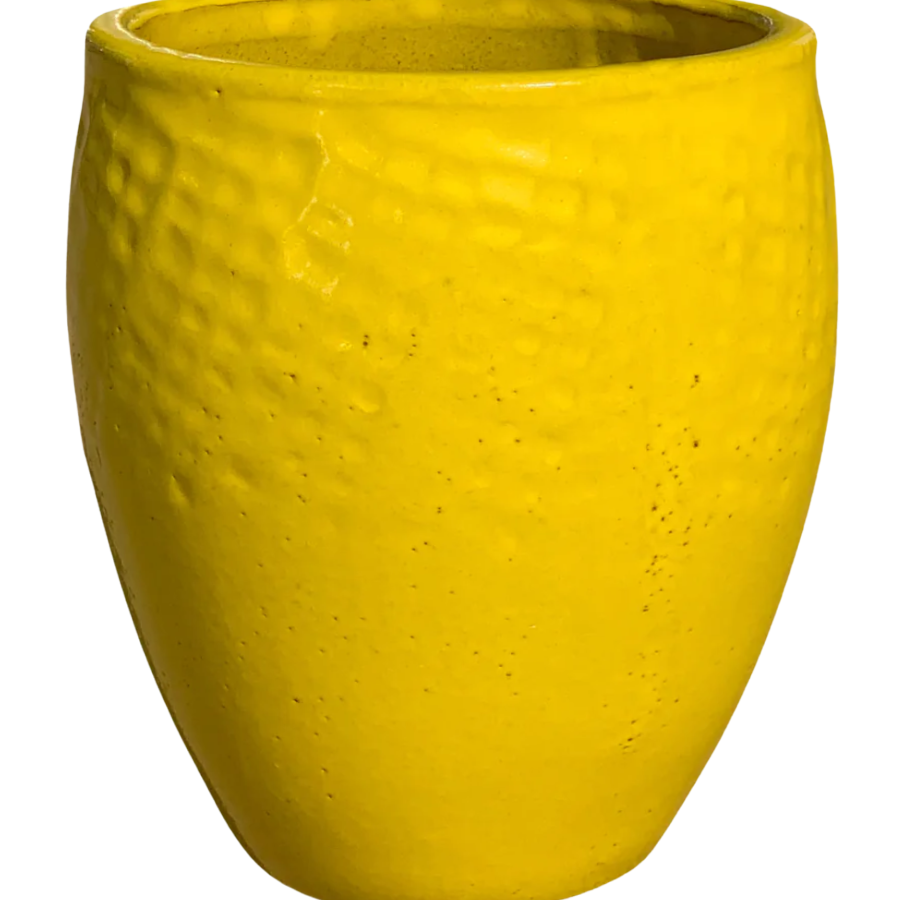 Keramický květináč Poseidon - Žlutý