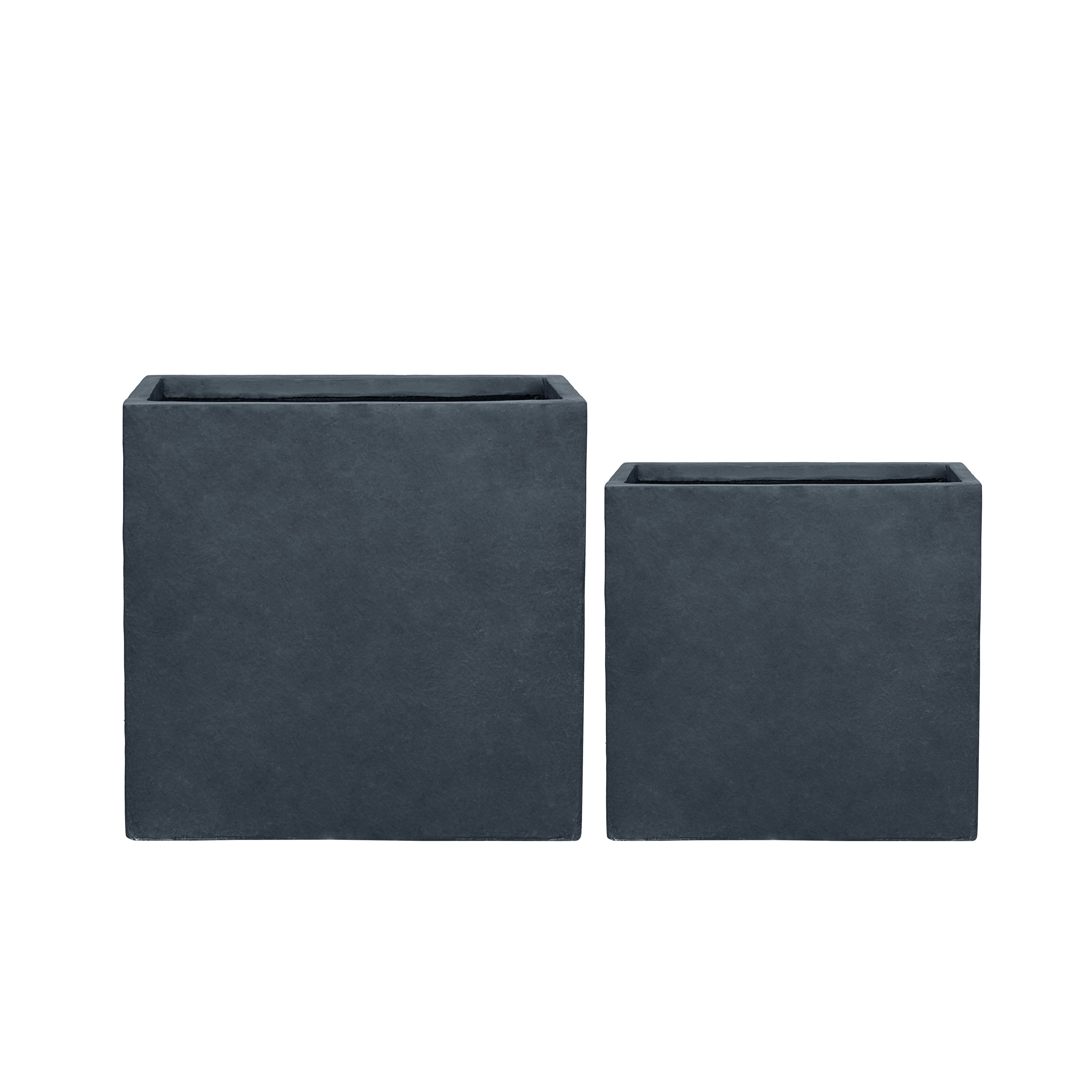 Betonový květináč Alpha - Tmavě šedý