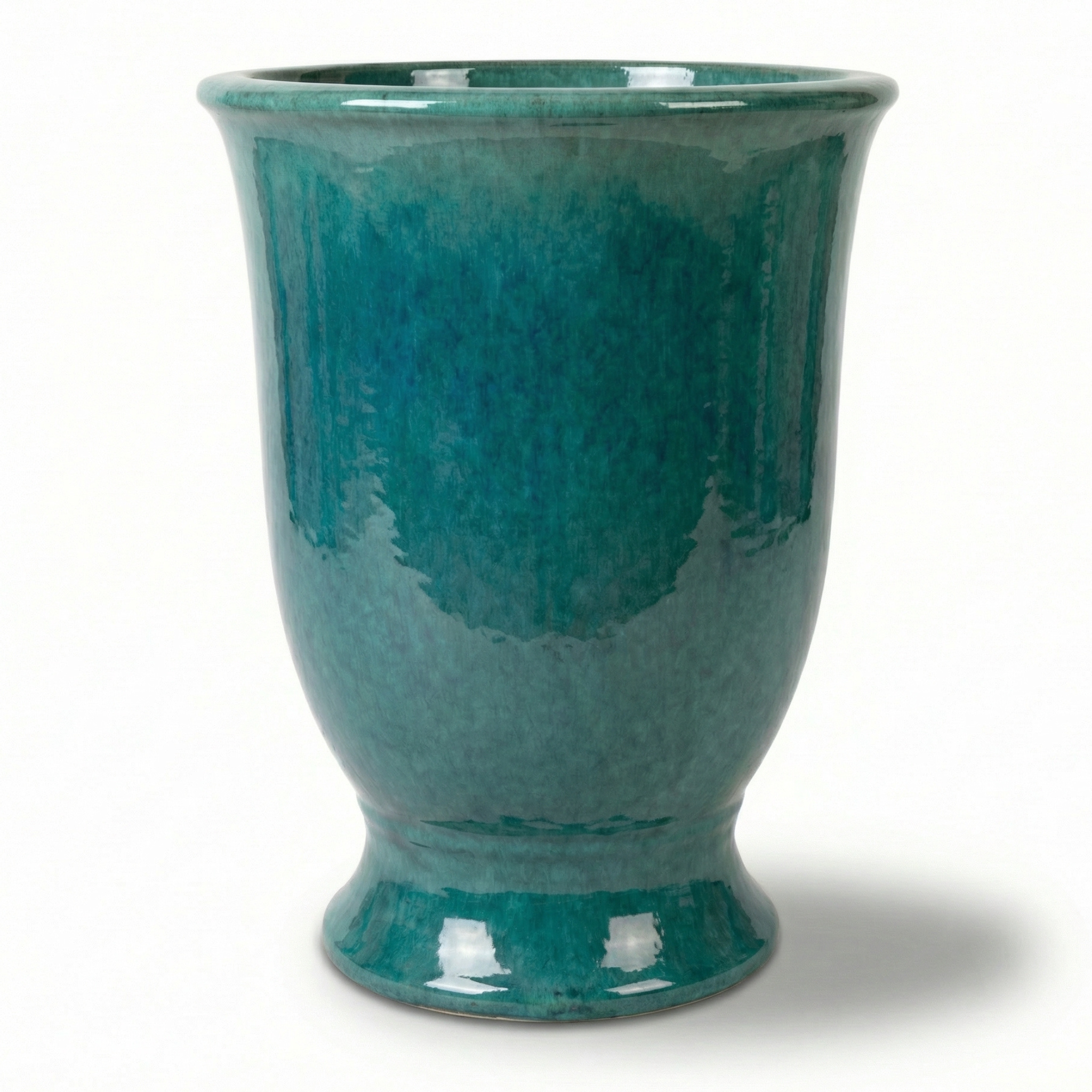 Ceramiczna doniczka ARTHUR Lazurowy błękit – Provencelia, ręcznie robiona, mrozoodporna