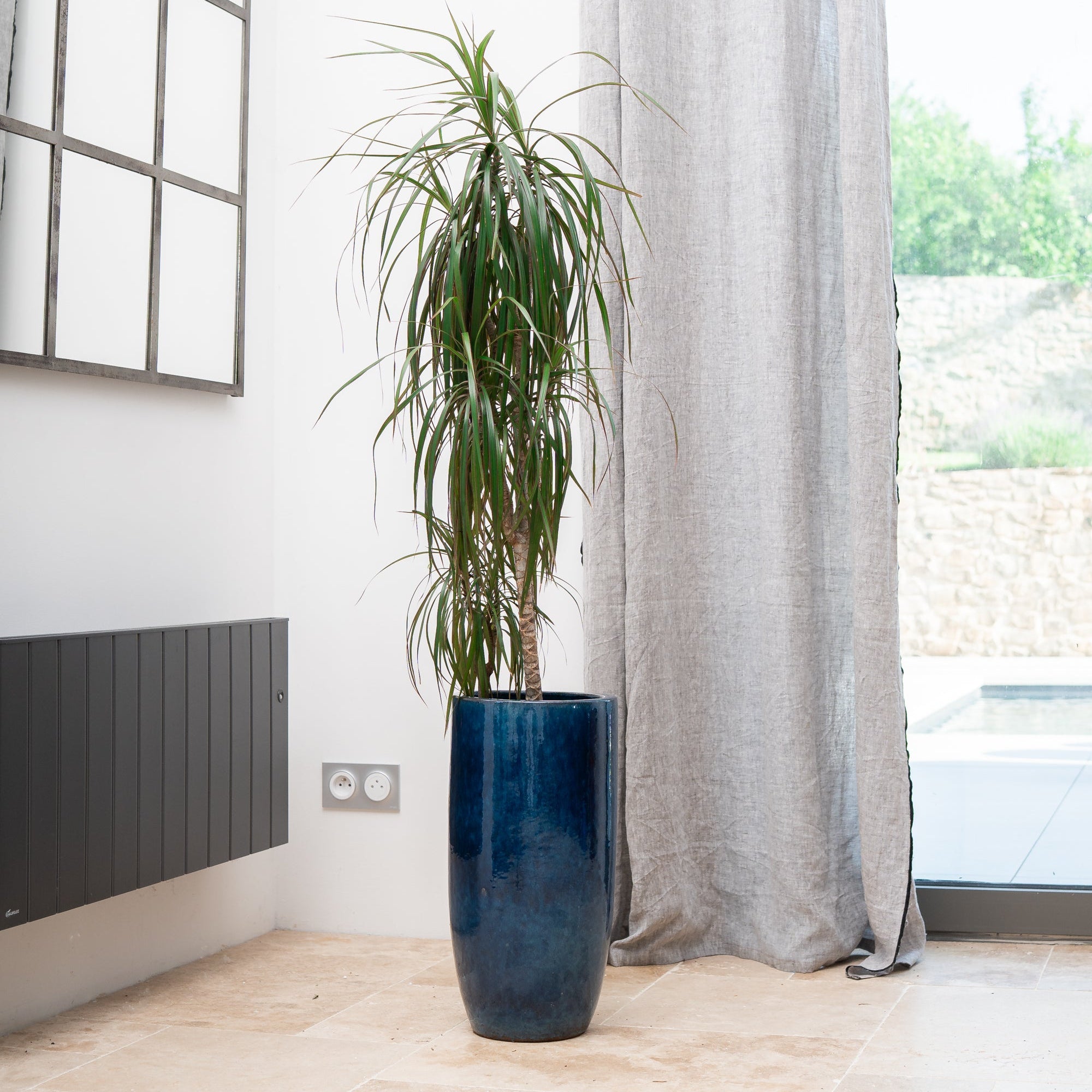 Provencelia ATHENA Morski niebieski – premium ceramiczna doniczka, ponadczasowy design