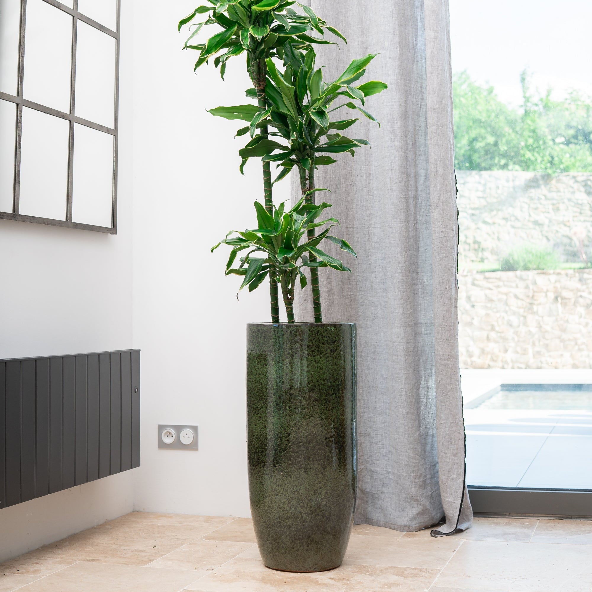 Keramicky květináč Athena - Tropická Zelená