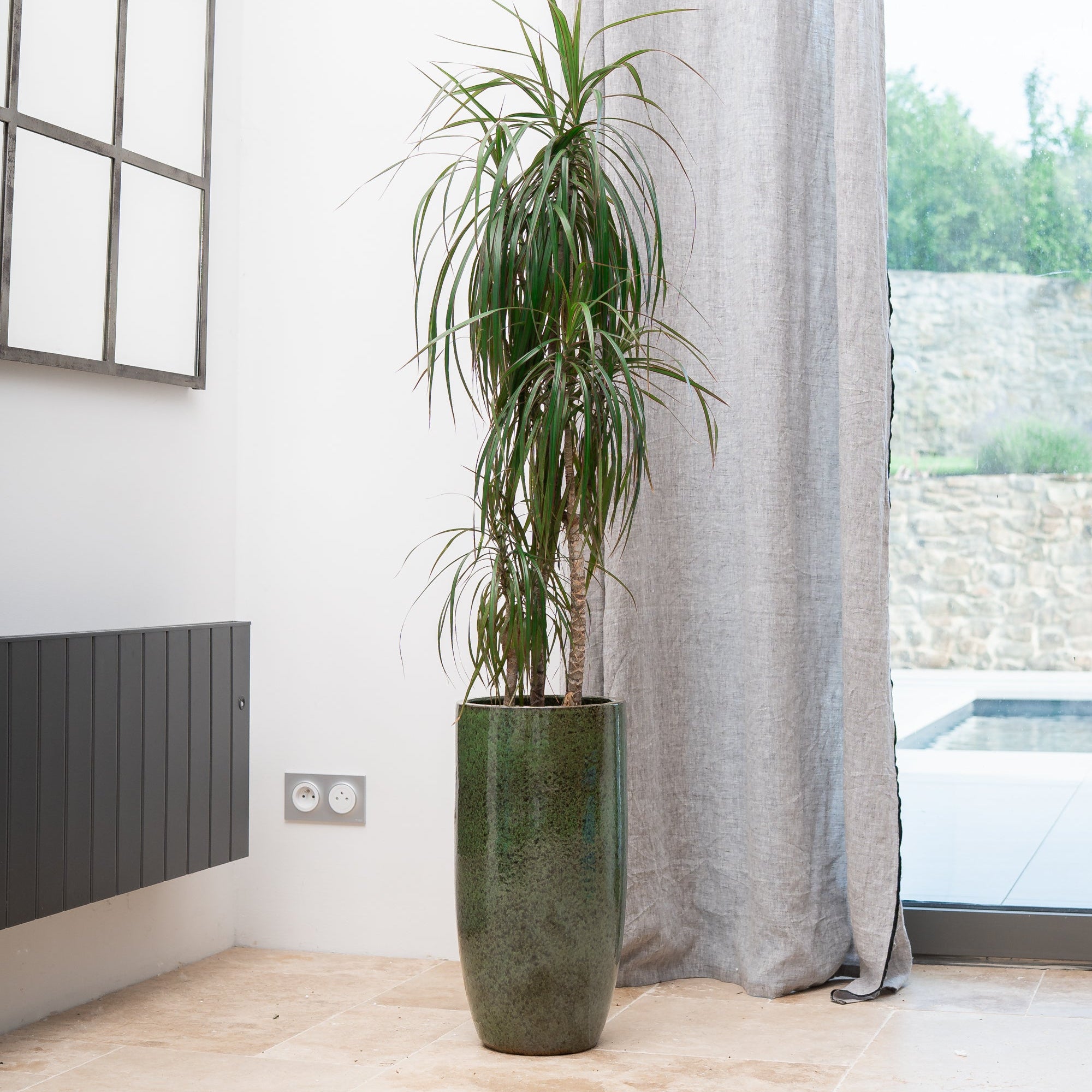 Ceramiczna doniczka Atena - Tropikalna zieleń