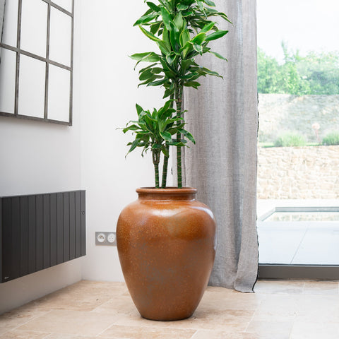 Ceramiczna doniczka Dionizos - Antyczna rdza