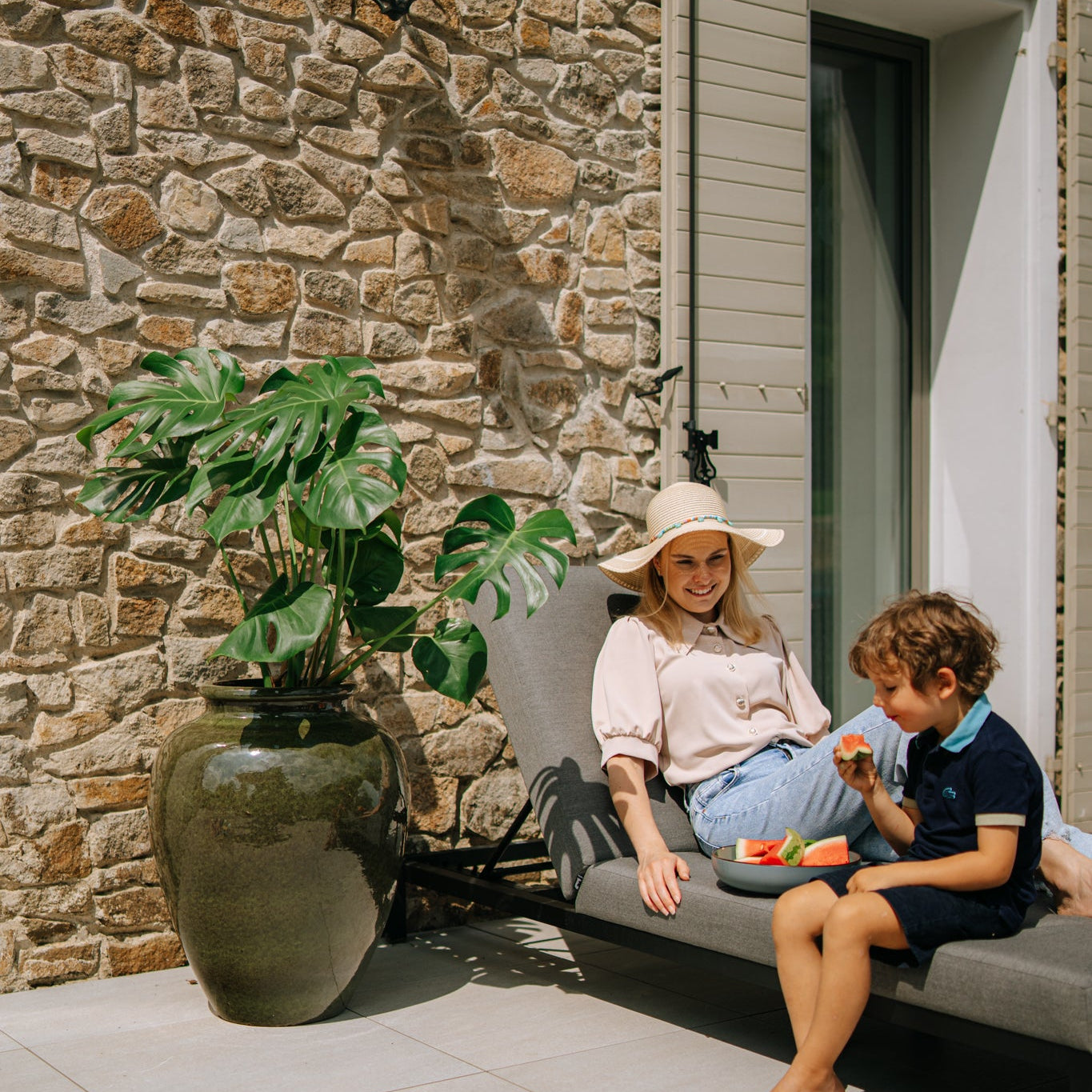 Keramicky květináč Dionysos - Tropická zelená