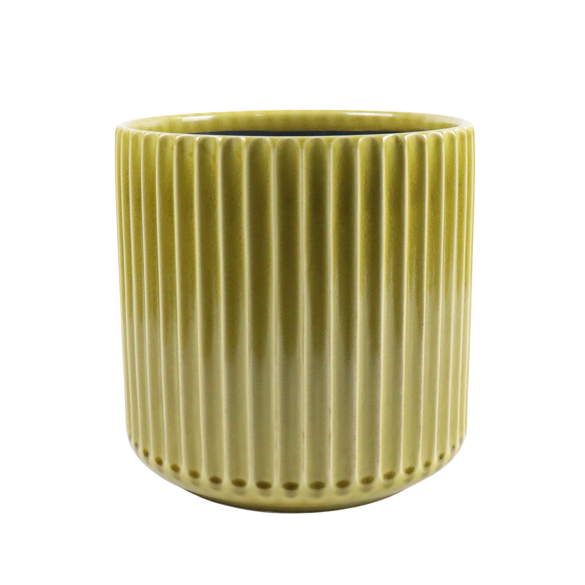 Ceramiczna doniczka Londyn - Żółta