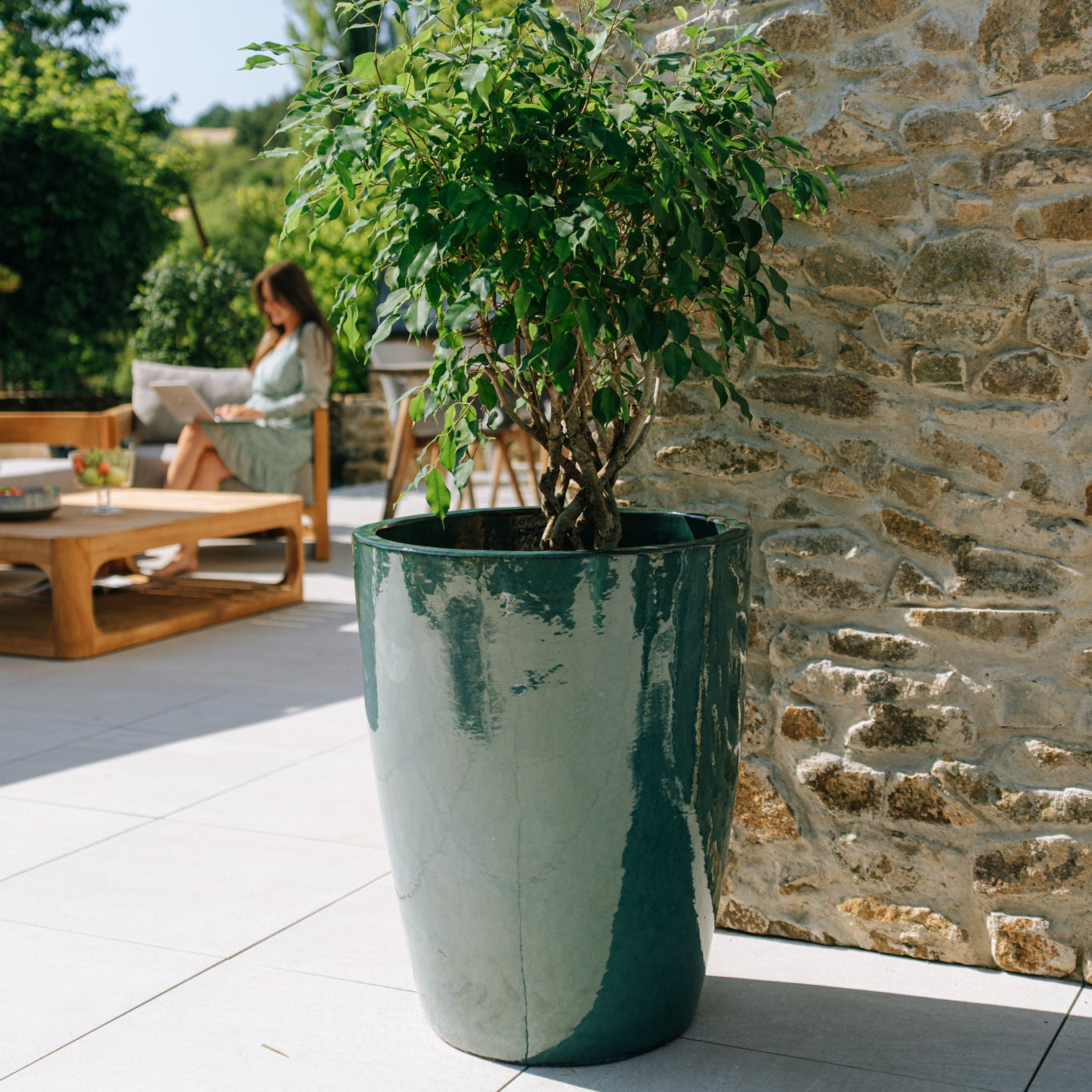 Doniczka ceramiczna Mazarin - Jade