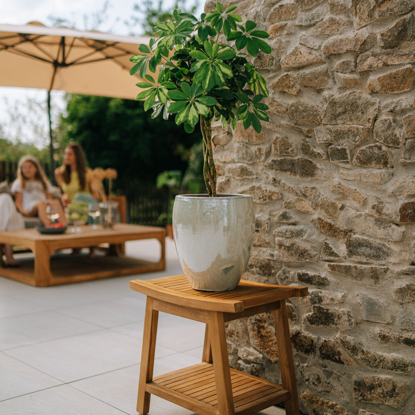 Doniczka ceramiczna LAFONTAINE - Perłowa