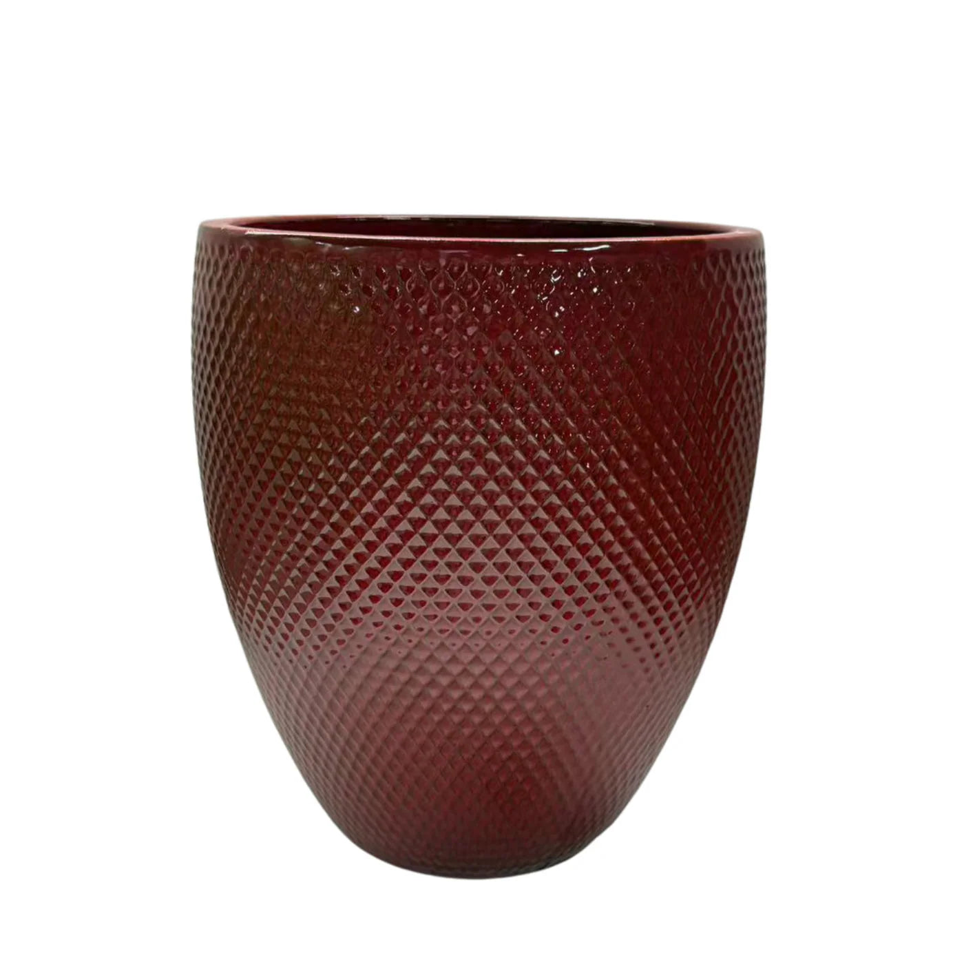 Keramicky květináč Signac - Císařská červená