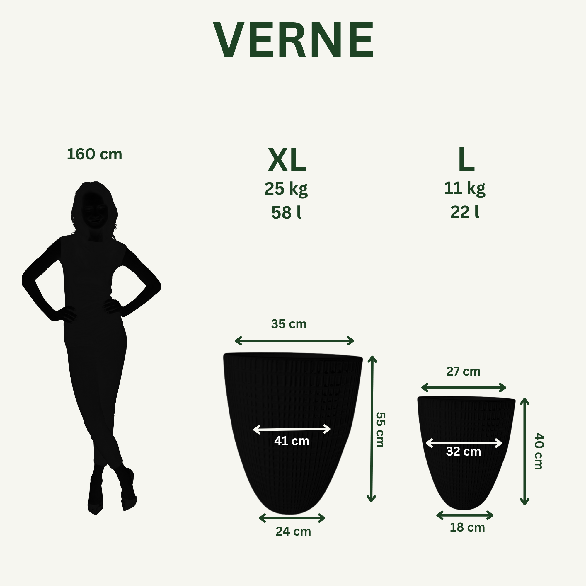 Ceramiczna doniczka VERNE — XXL, ręcznie wykonywana | Provencelia