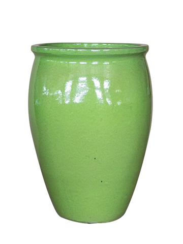 Keramický květináč BACCHUS - Olivově zelená