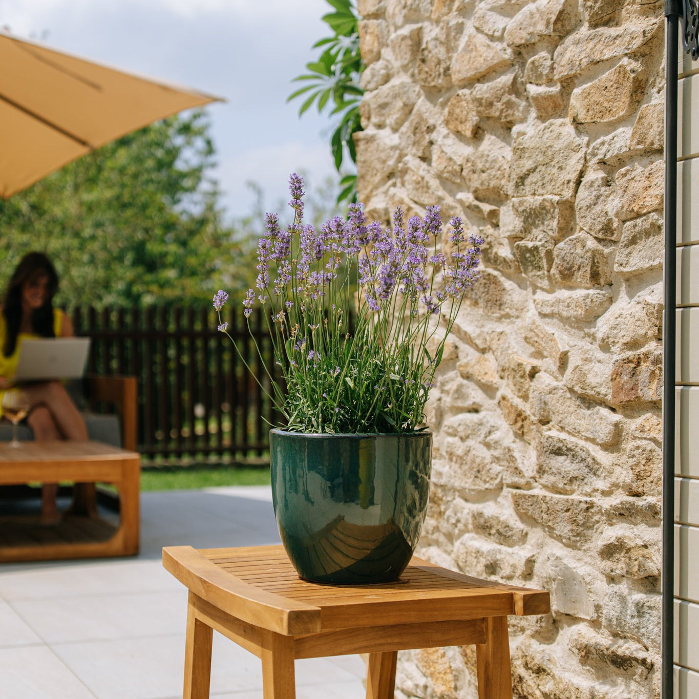 Doniczka ceramiczna LANCELOT - Jade