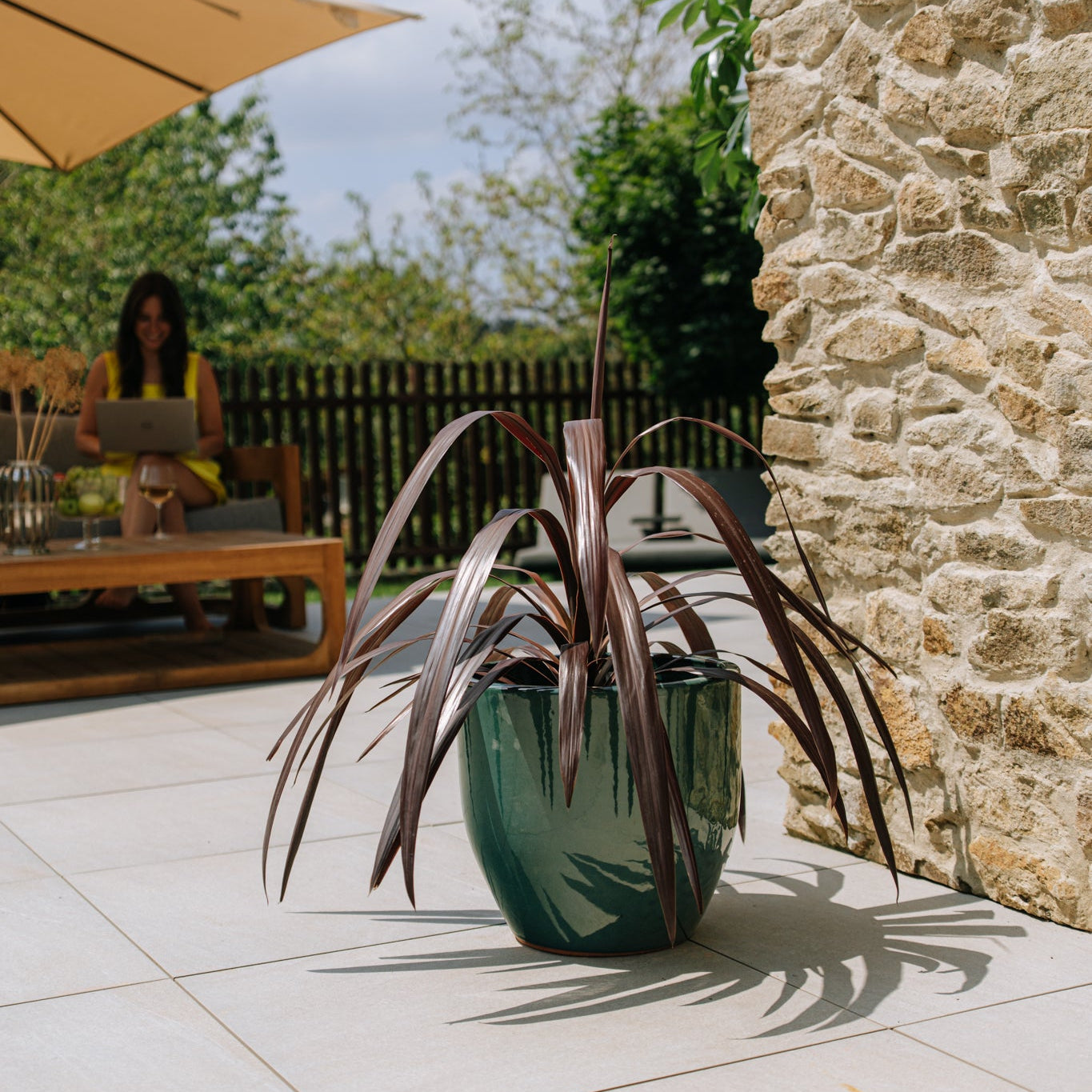 Doniczka ceramiczna LANCELOT - Jade