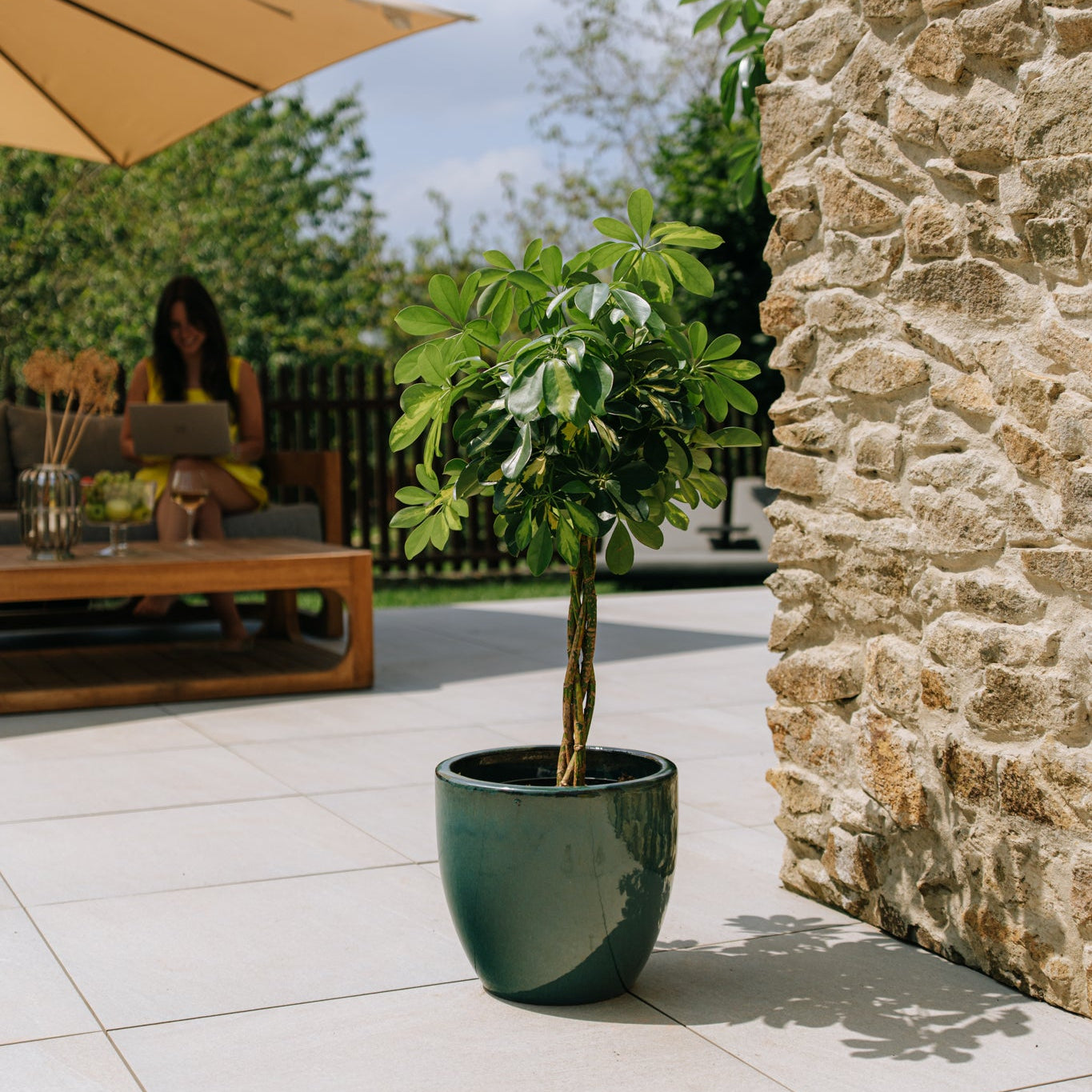 Doniczka ceramiczna LANCELOT - Jade