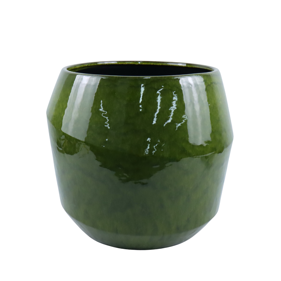 Doniczka ceramiczna Monako - zielona