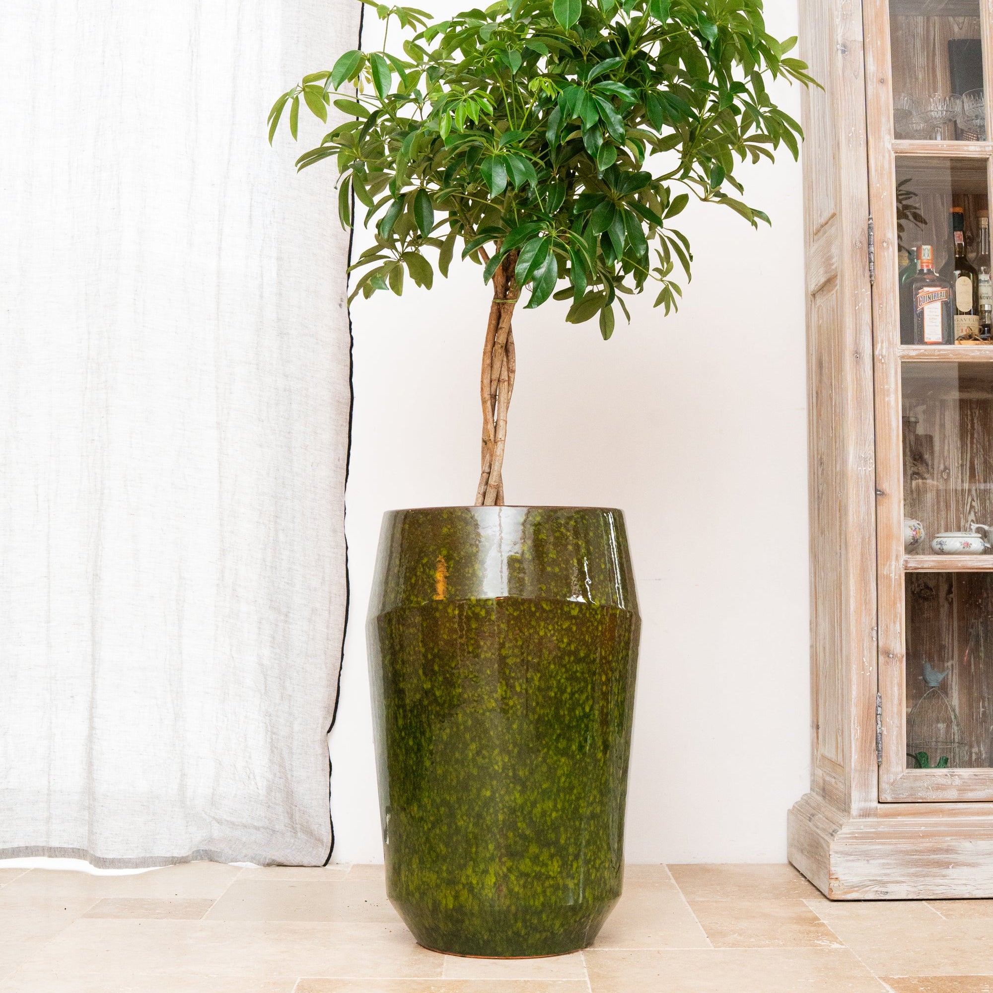 Doniczka ceramiczna Monako - zielona