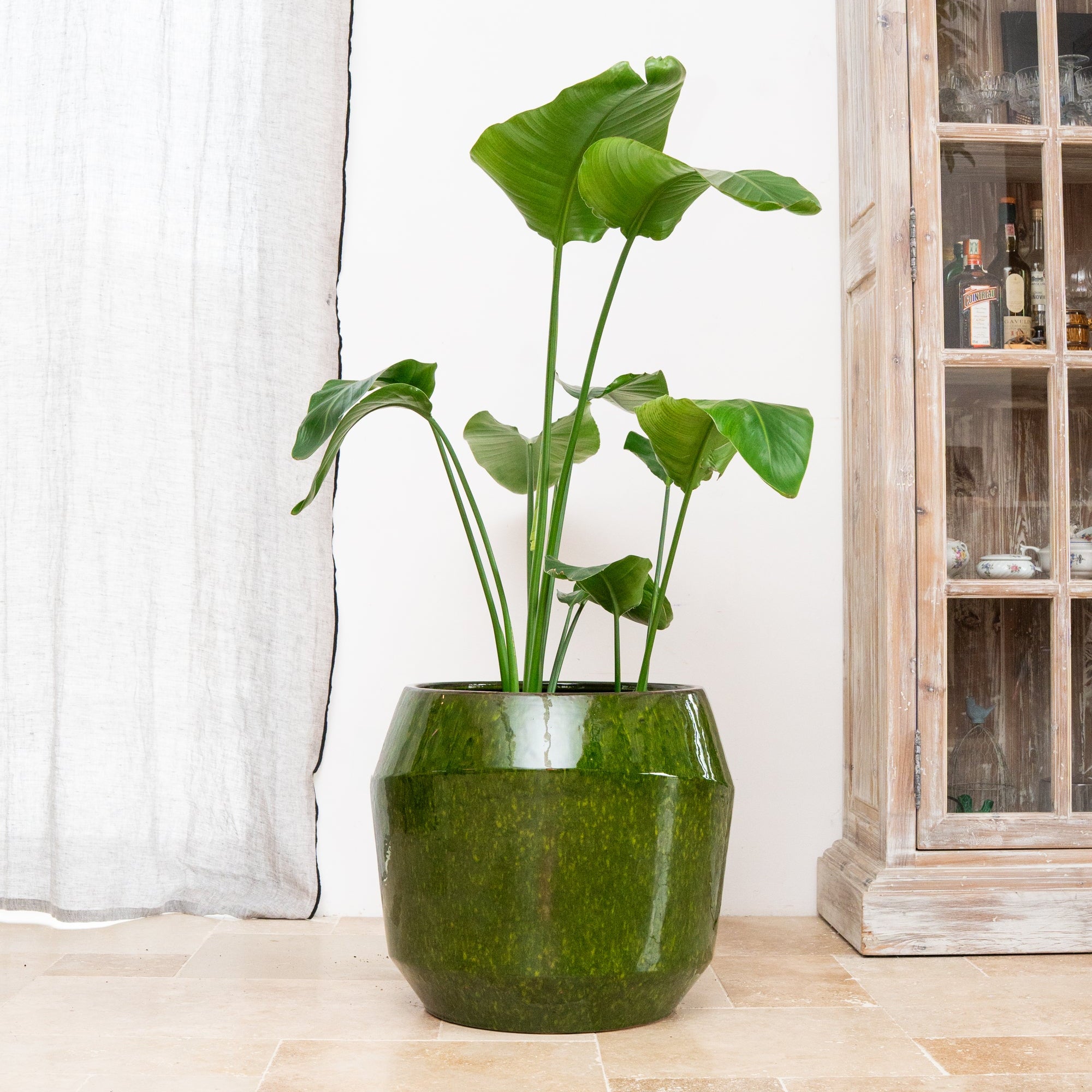 Doniczka ceramiczna Monako - zielona