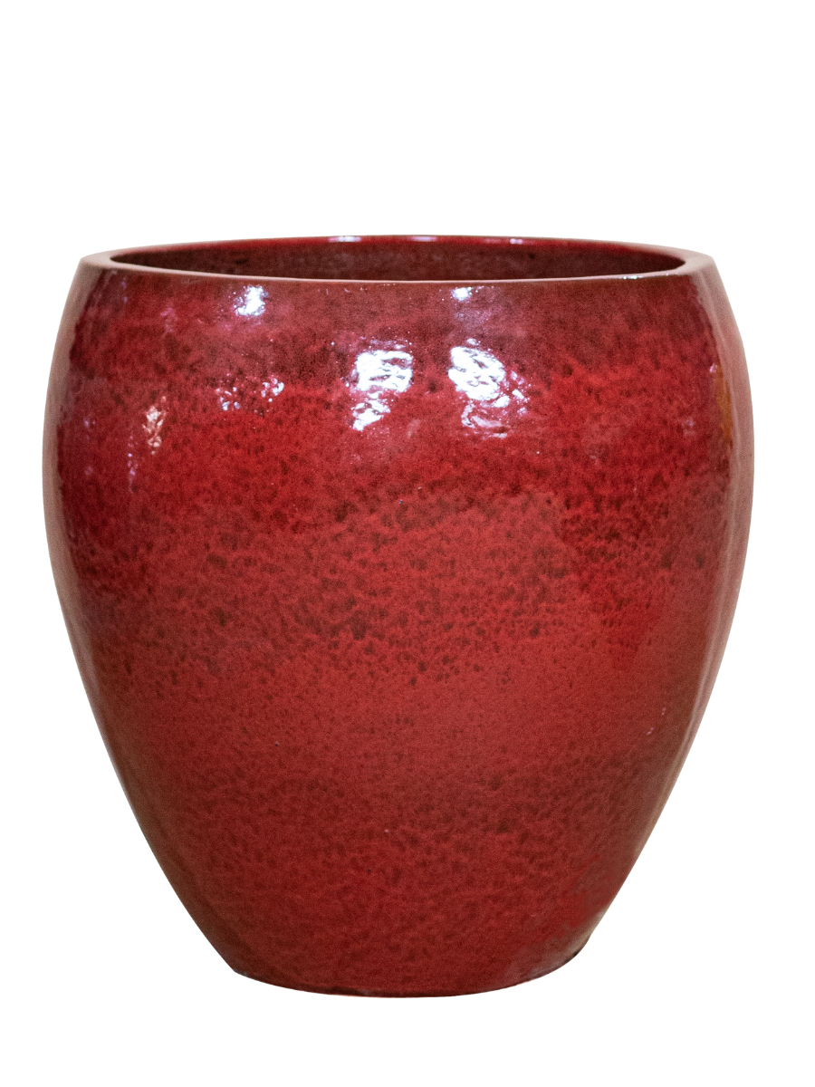 Doniczka ceramiczna LAFONTAINE - Topical czerwona