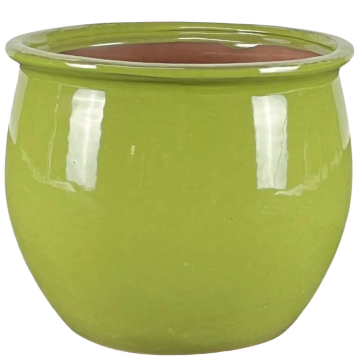 Ceramiczna doniczka Newton - Oliwkowa zieleń - Provencelia.cz