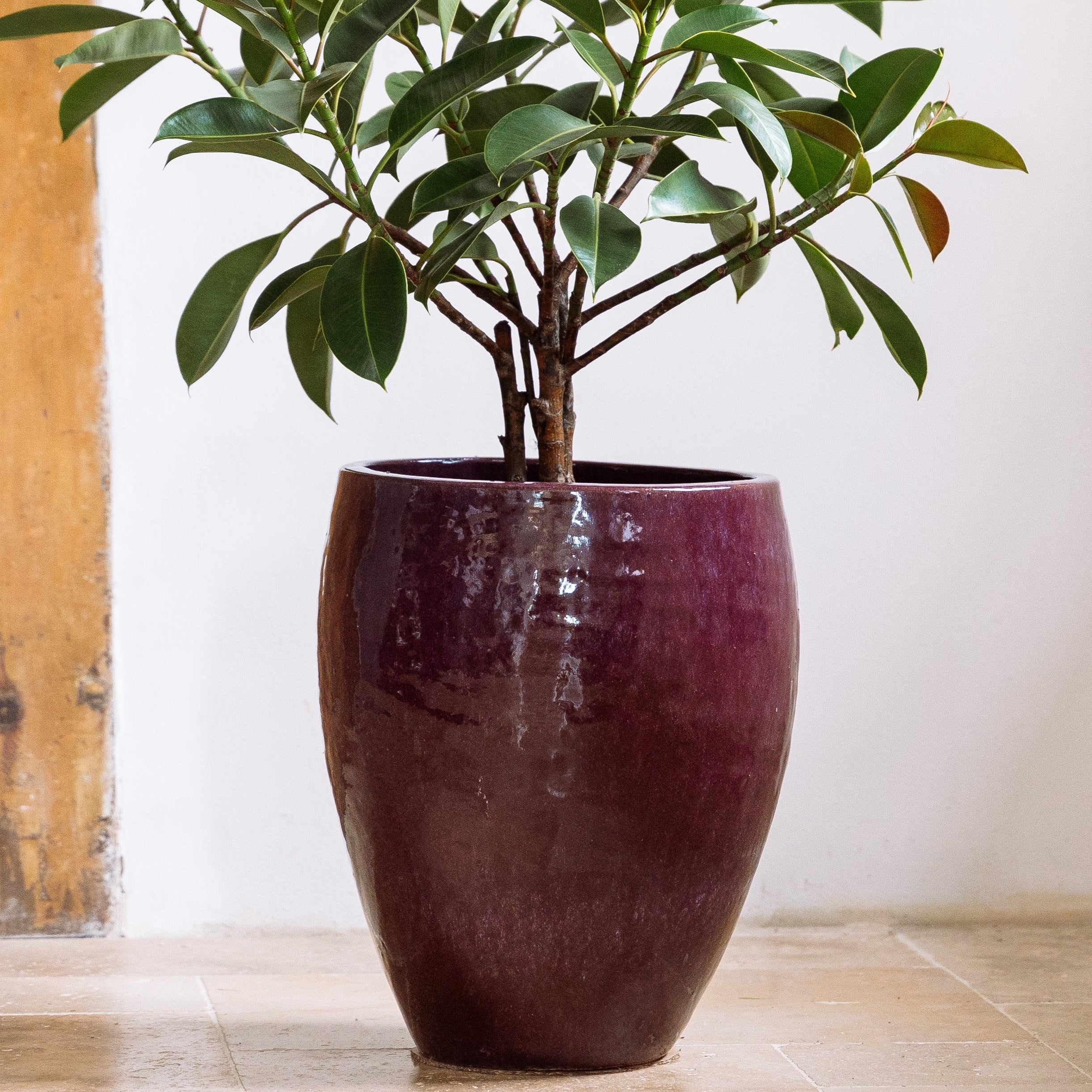 Keramický květináč Poseidon - Podzimní fialová