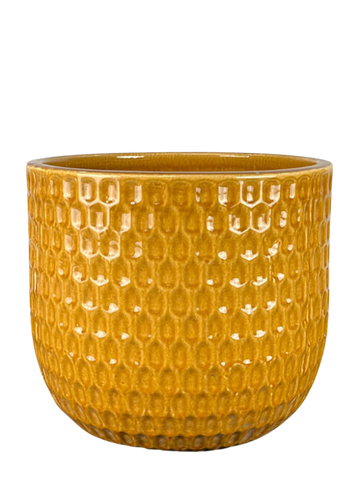Doniczka ceramiczna Neptun - Miód