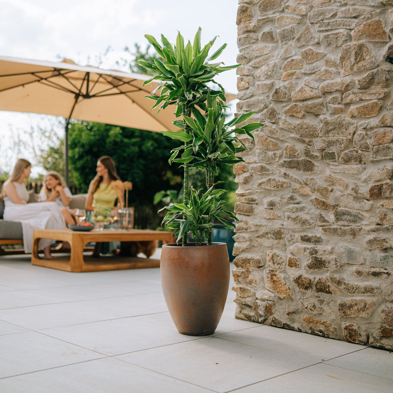 Doniczka ceramiczna LAFONTAINE - antyczna rdza