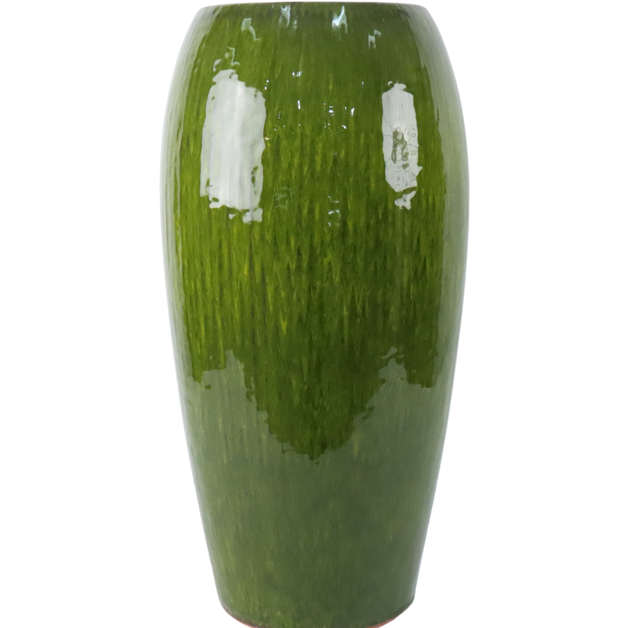 Doniczka ceramiczna Milano - zielona