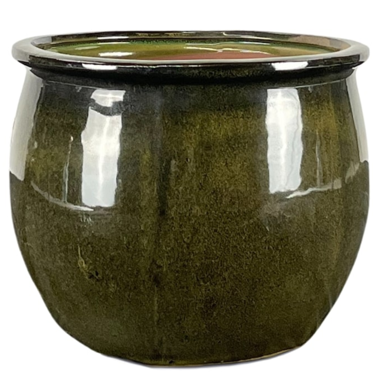 Ceramiczna doniczka Newton - Tropikalna zieleń