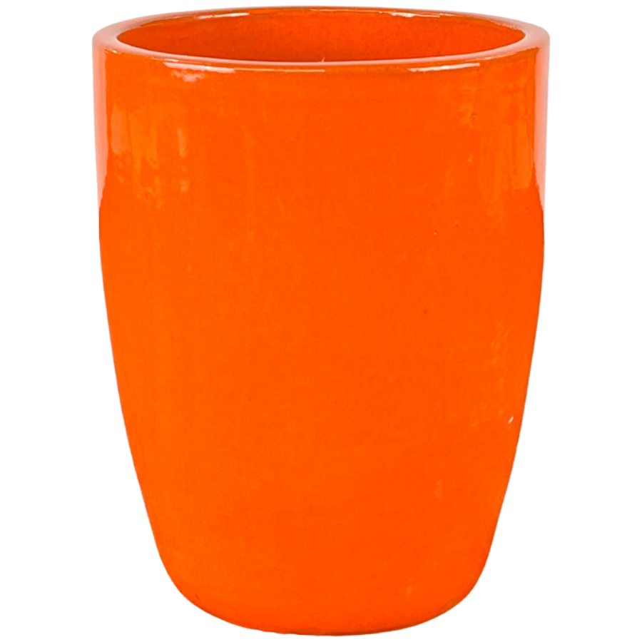 Vysoký keramický květináč Platon - Oranžový