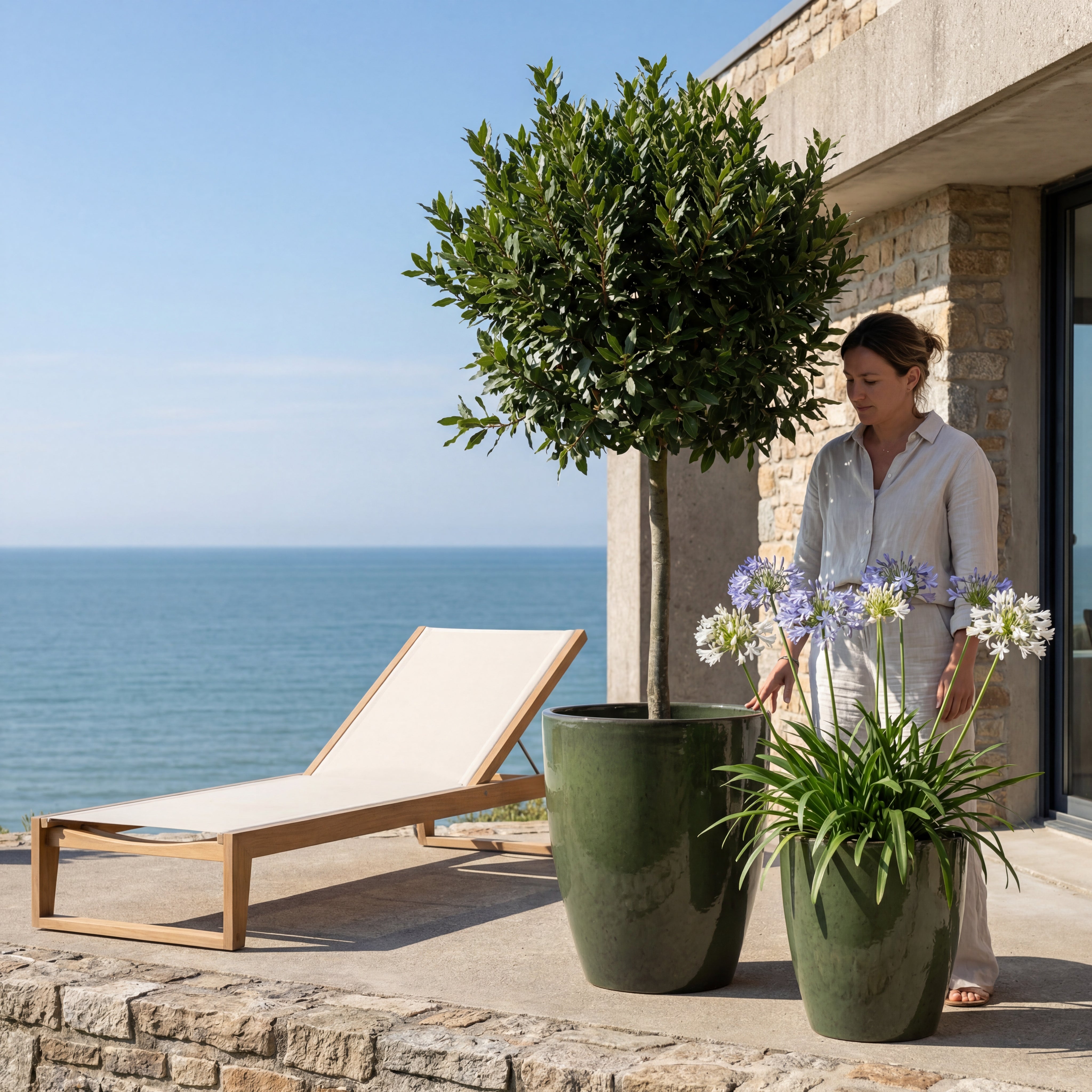 Keramický květináč MAZARIN - doplňující náhled