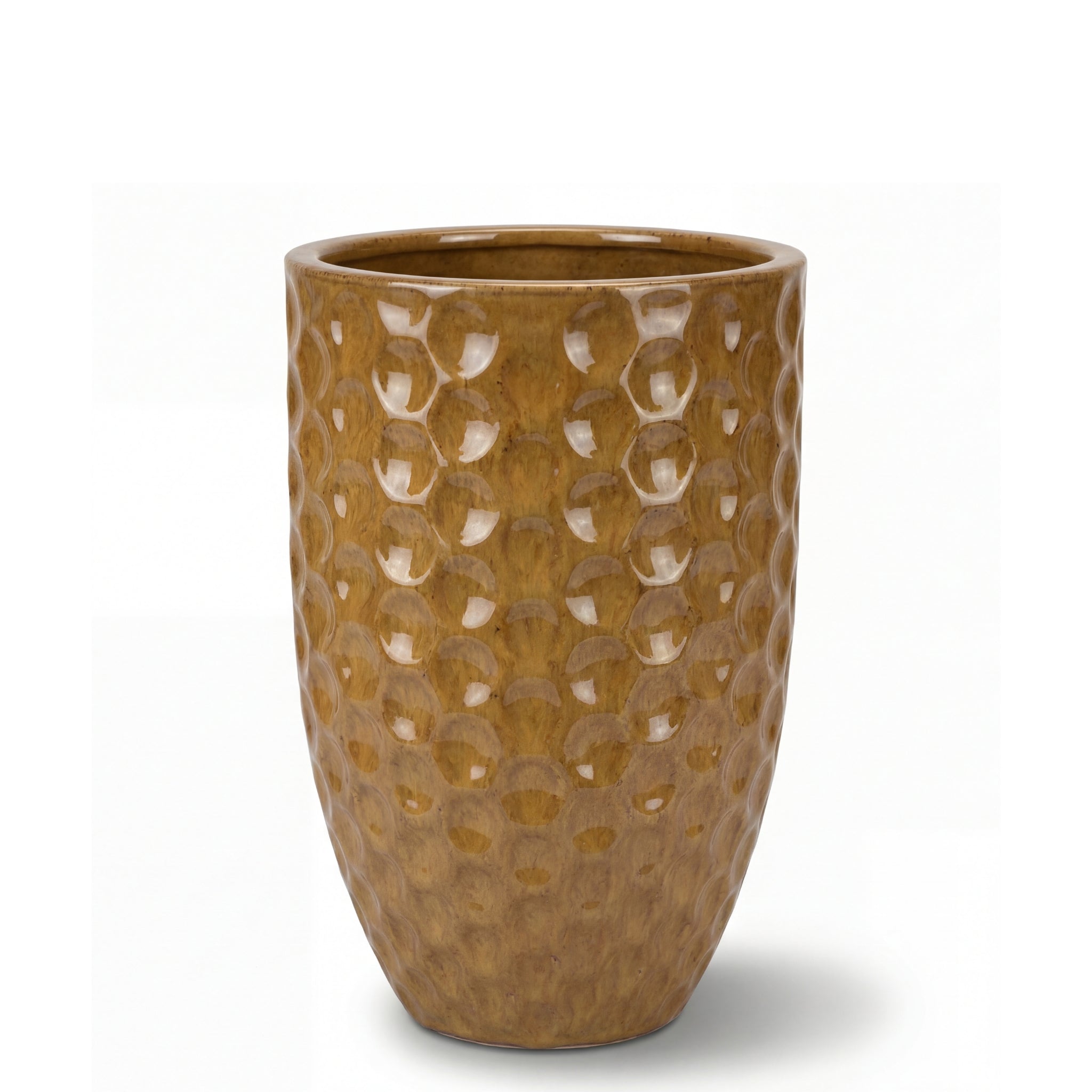 Doniczka ceramiczna MEROVEE - Pustynna żółć - L (30 x 45 cm)