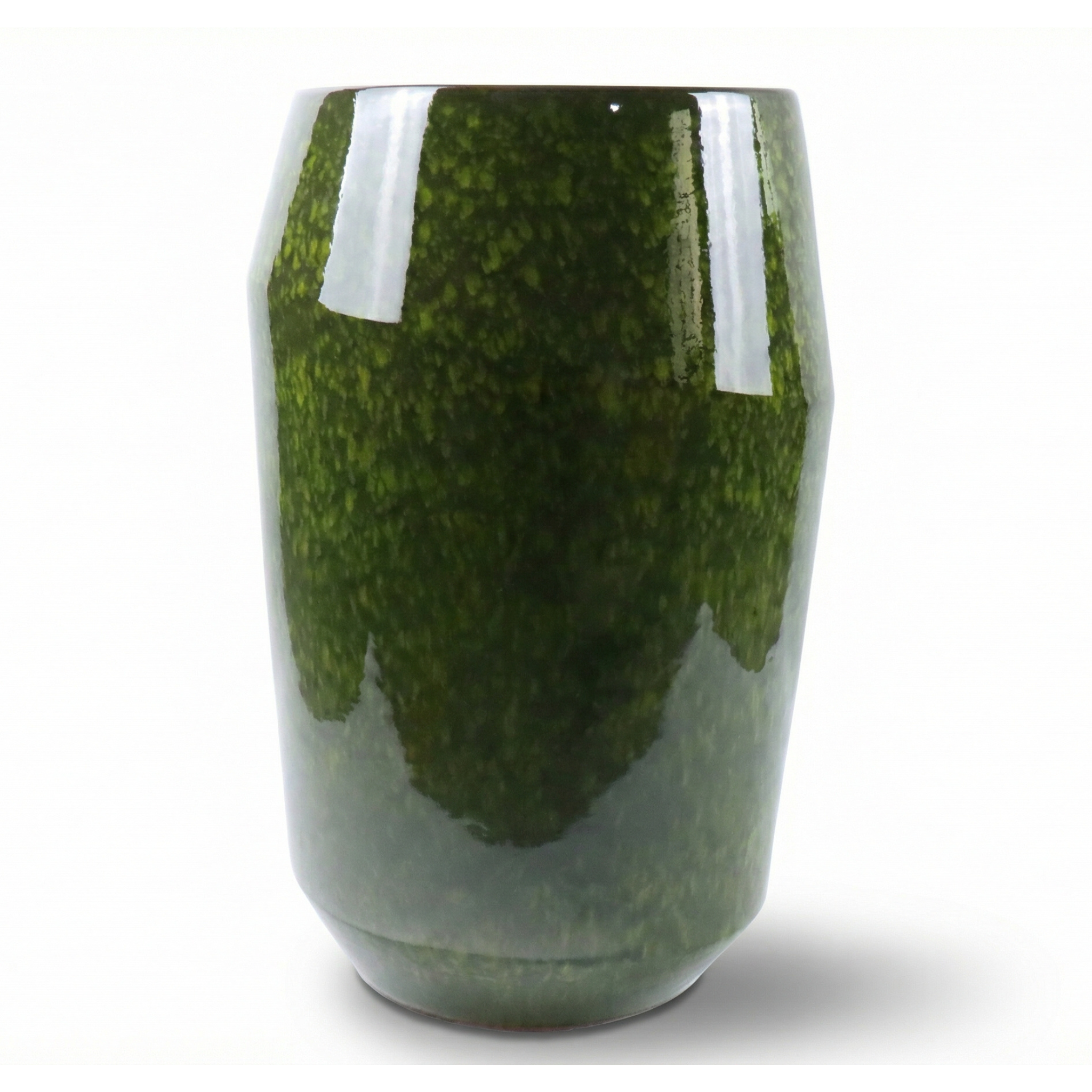 Provencelia doniczka MONACO Zelený – szkliwiona terakota, styl Anduze