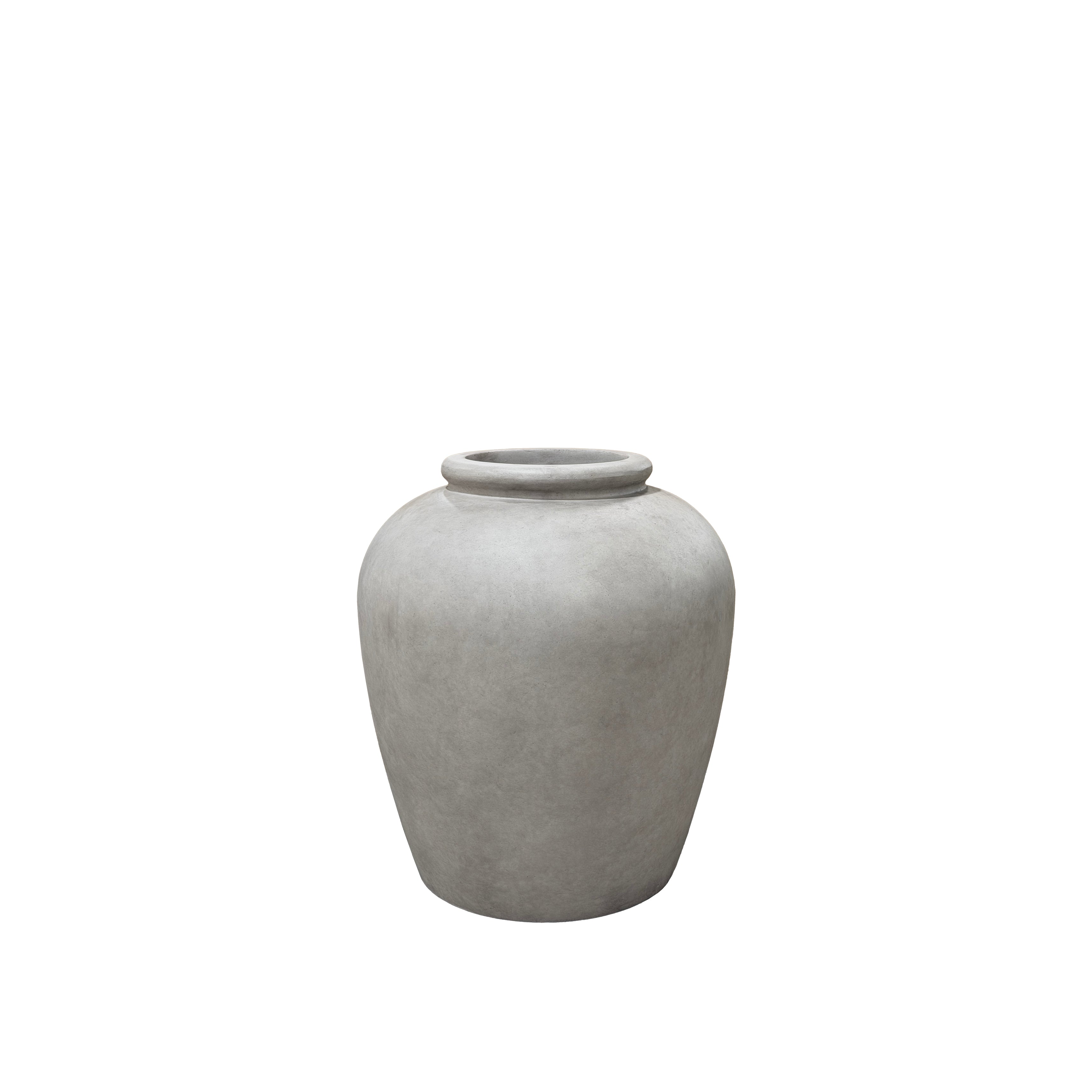 Doniczka ceramiczna ORIGIN szara — ręcznie wykonywana, mrozoodporna | Provencelia