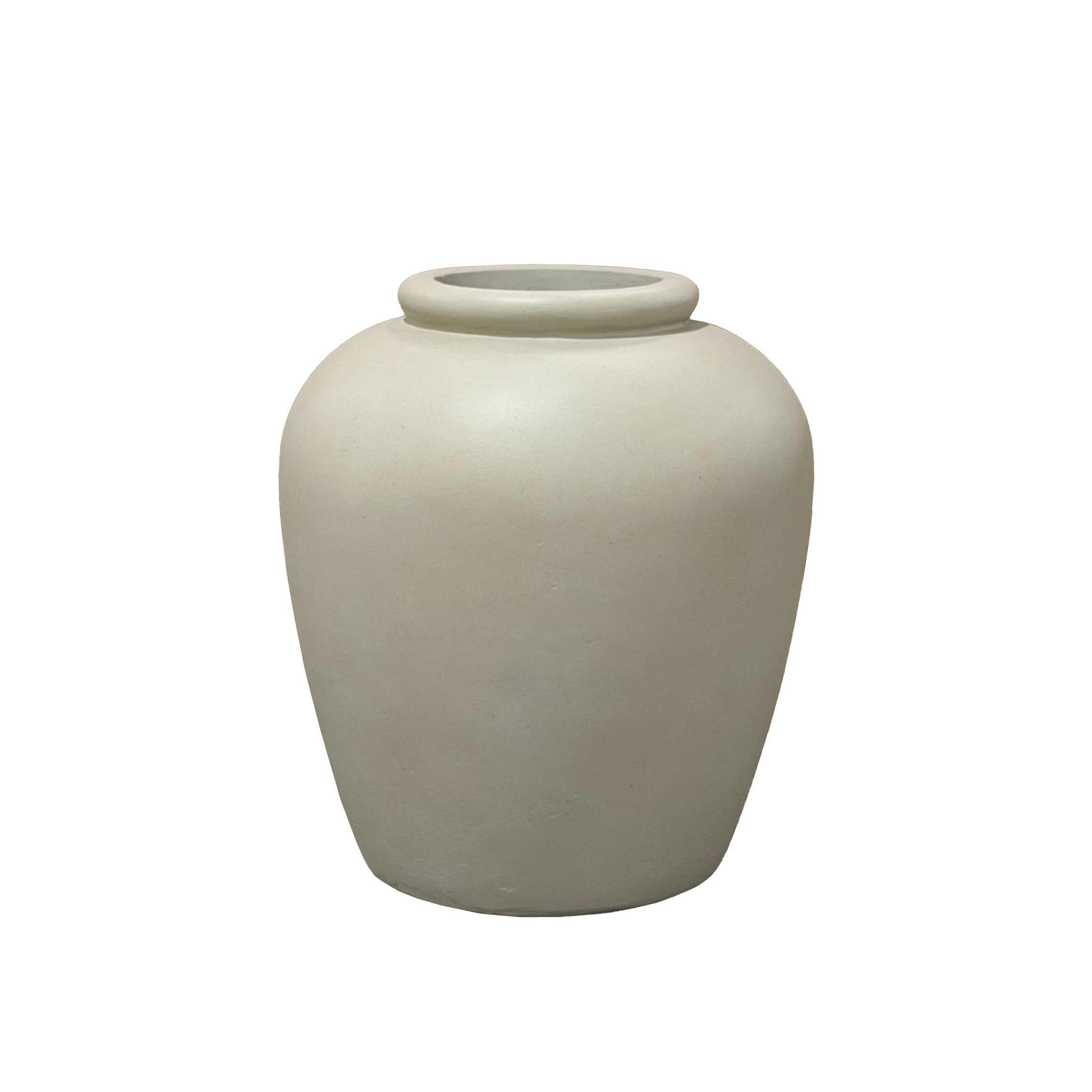 Ceramiczna doniczka ORIGIN beżowa — XXL, ręcznie wykonywana | Provencelia