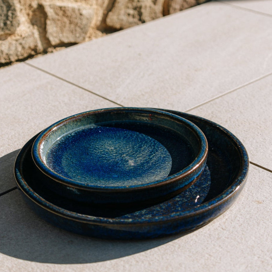 Taca na doniczkę - Morski błękit