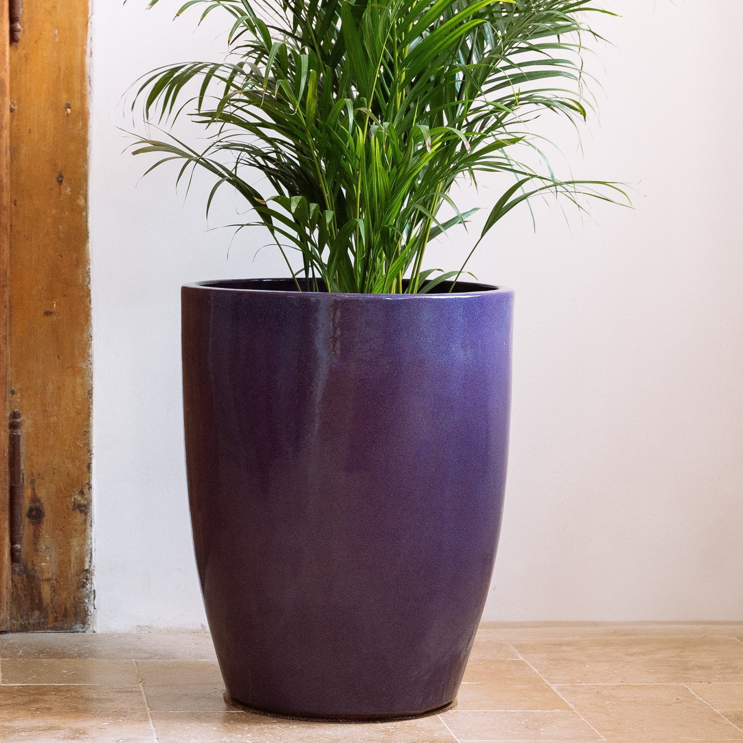 doniczka ceramiczna fioletowa