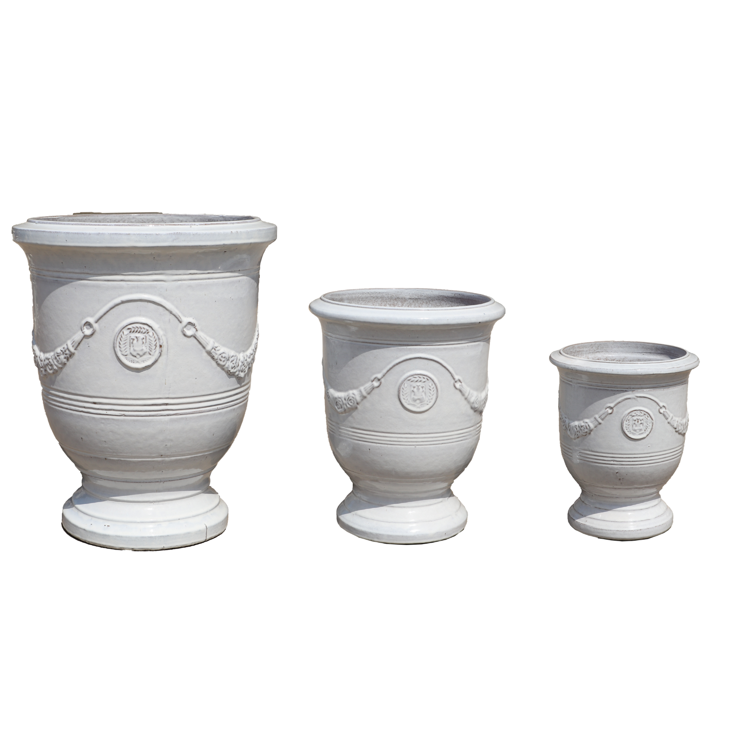 Doniczka ceramiczna RICHELIEU - biała