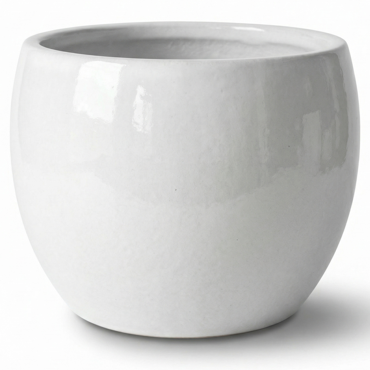 Ceramiczna doniczka ROMULUS Kremowy – Provencelia, ręcznie robiona, mrozoodporna