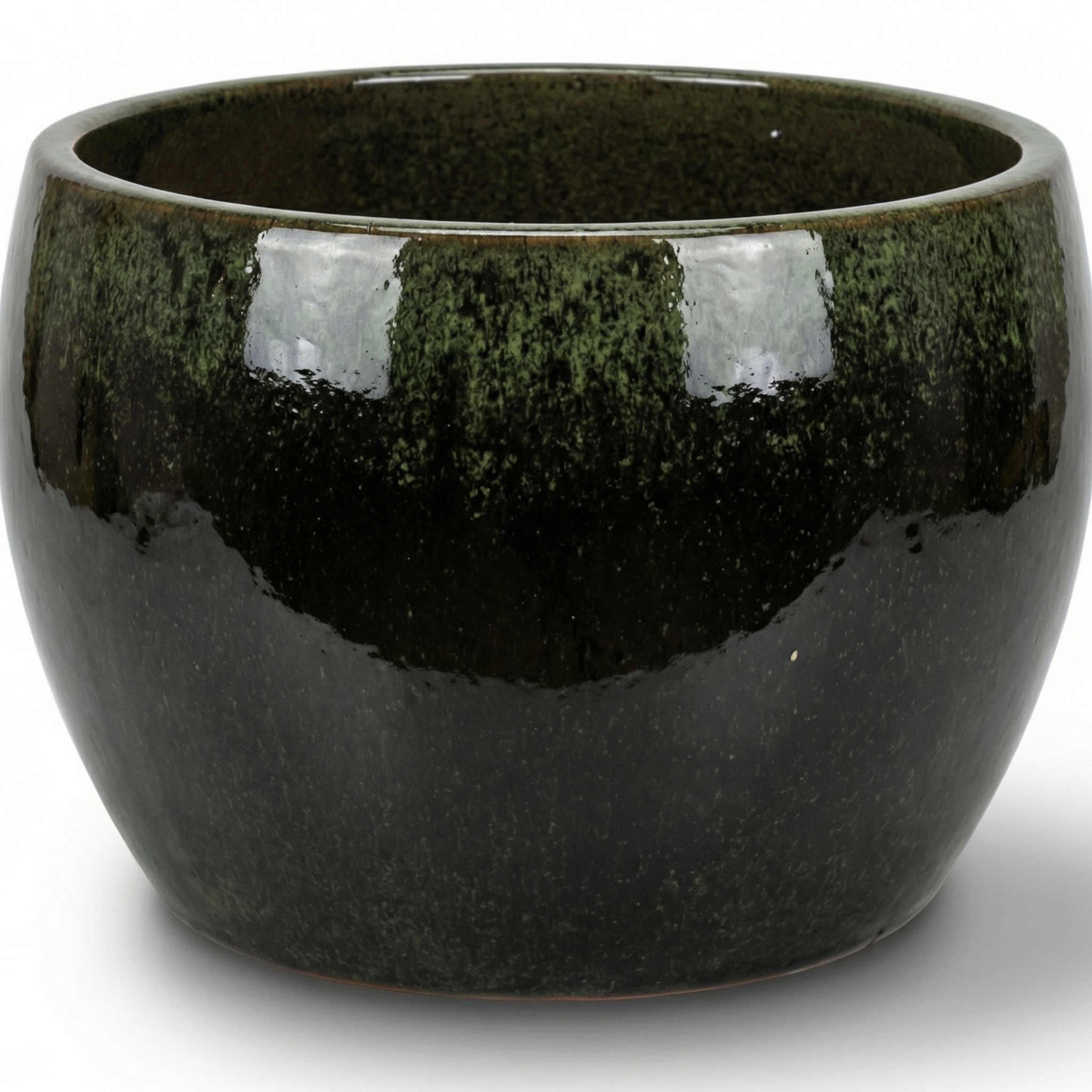 Ceramiczna doniczka ROMULUS Czarny – Provencelia, ręcznie robiona, mrozoodporna