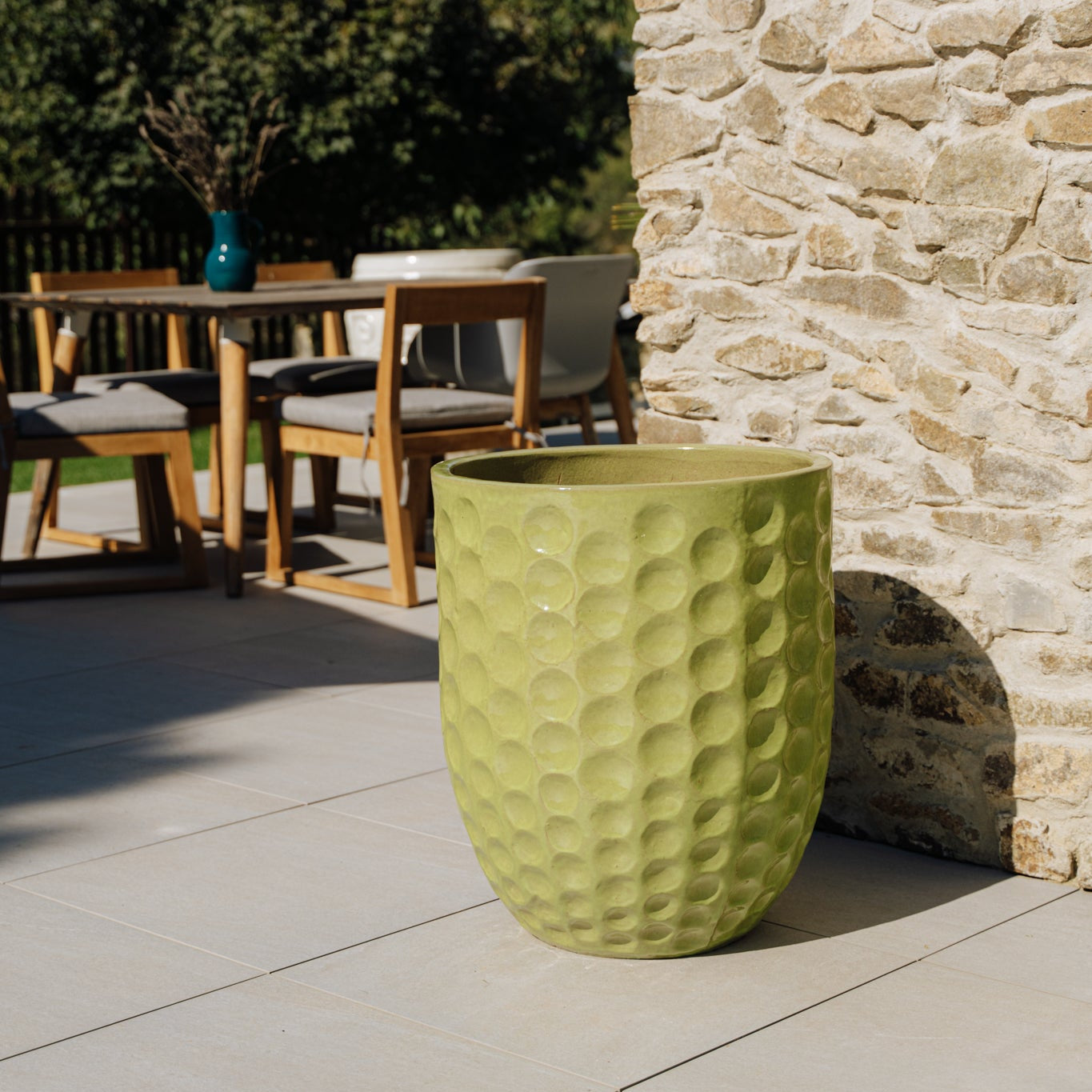 Ceramiczna doniczka MEROVEE Oliwkowa zieleń – styl Prowansji, trwała i elegancka