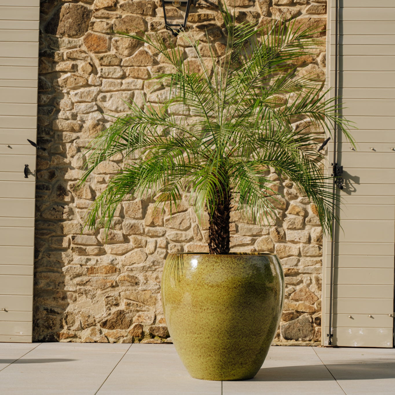 Ceramiczna doniczka LAFONTAINE - Jesienna zieleń - Provencelia.cz