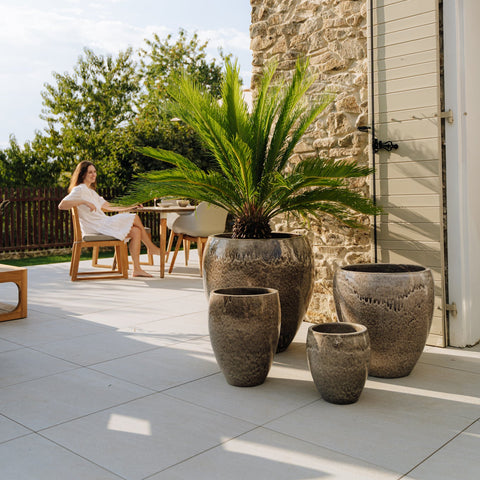 Doniczka ceramiczna LAFONTAINE - Tiger White