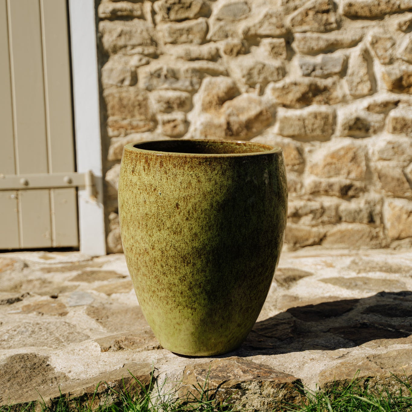 Ceramiczna doniczka LAFONTAINE - Jesienna zieleń - Provencelia.cz