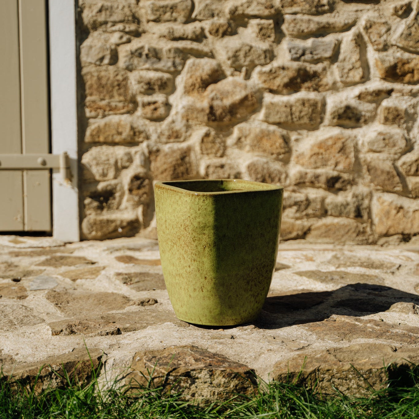 Ceramic flower pot VAUBAN - Autumn green - Provencelia.cz