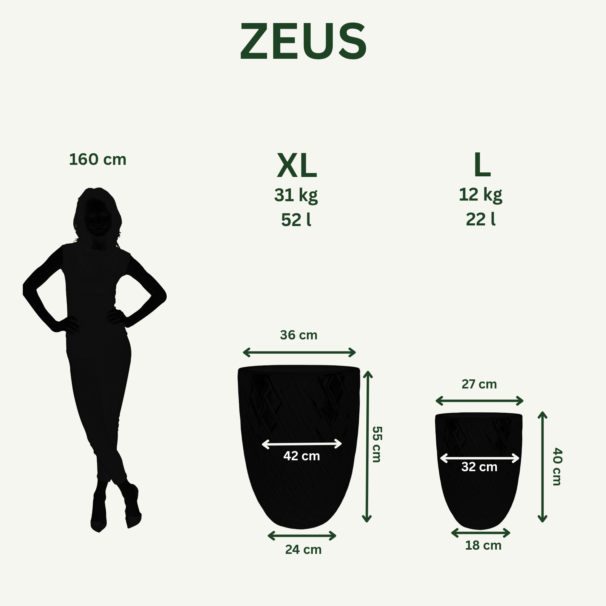 Keramický květináč Zeus - Tyrkysový