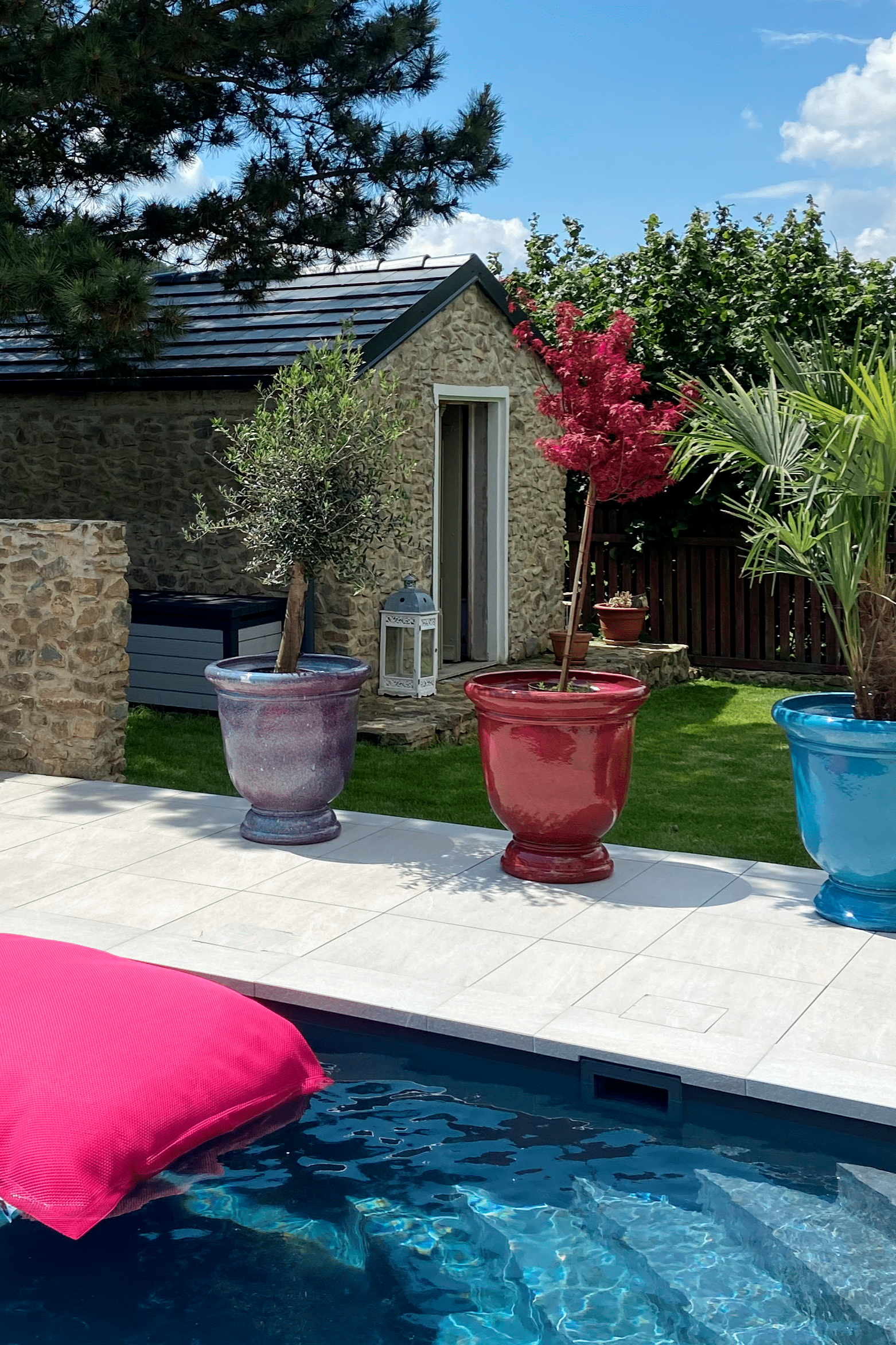 Velký kramický květináč Titan - Podzimní oranžová