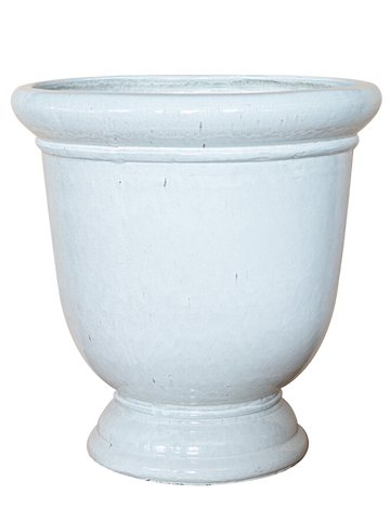 Duża ceramiczna doniczka Titan - biała