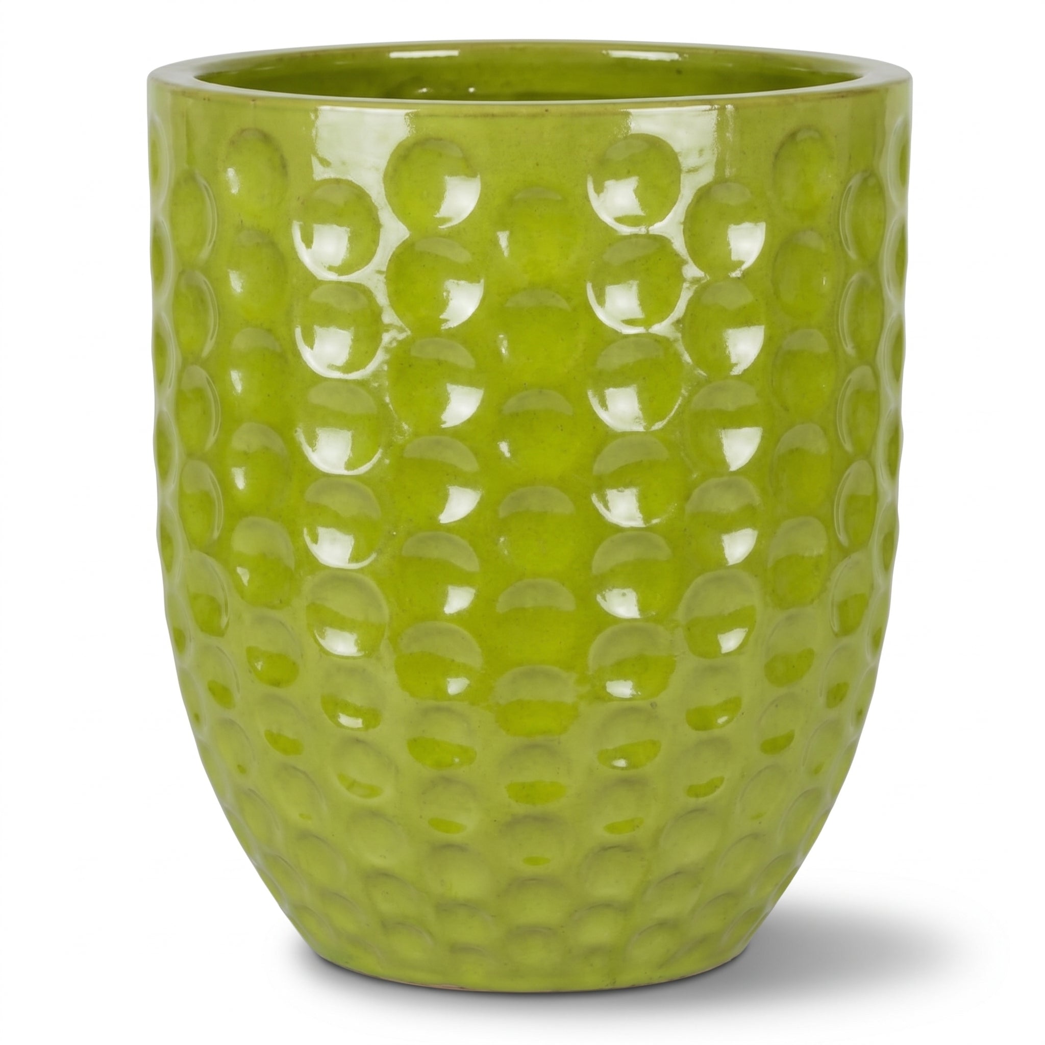 Doniczka ceramiczna MEROVEE - Oliwkowo-zielona - XXL (55 cm x 65 cm)