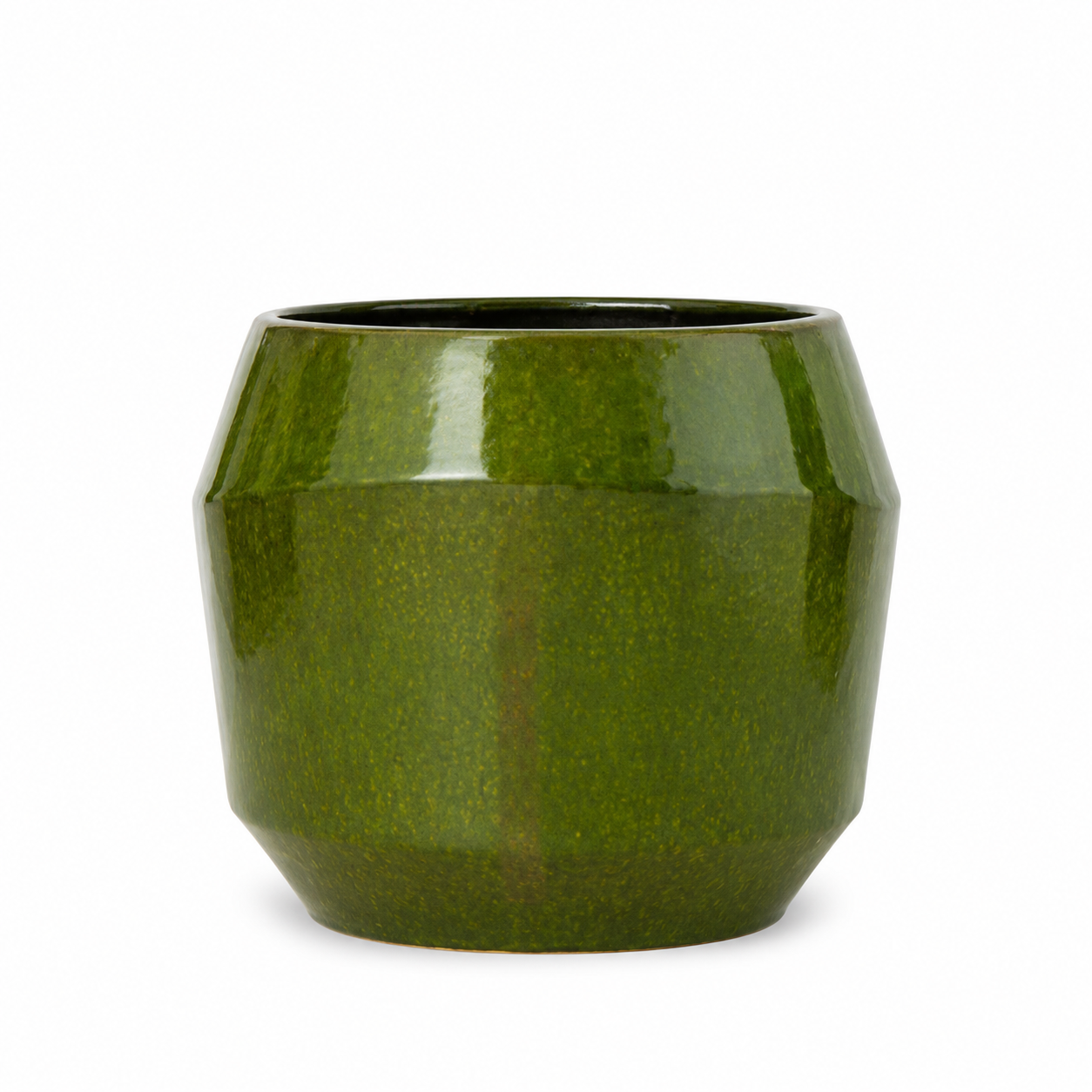Doniczka ceramiczna Monaco - Zielona - L (51 x 44 cm)