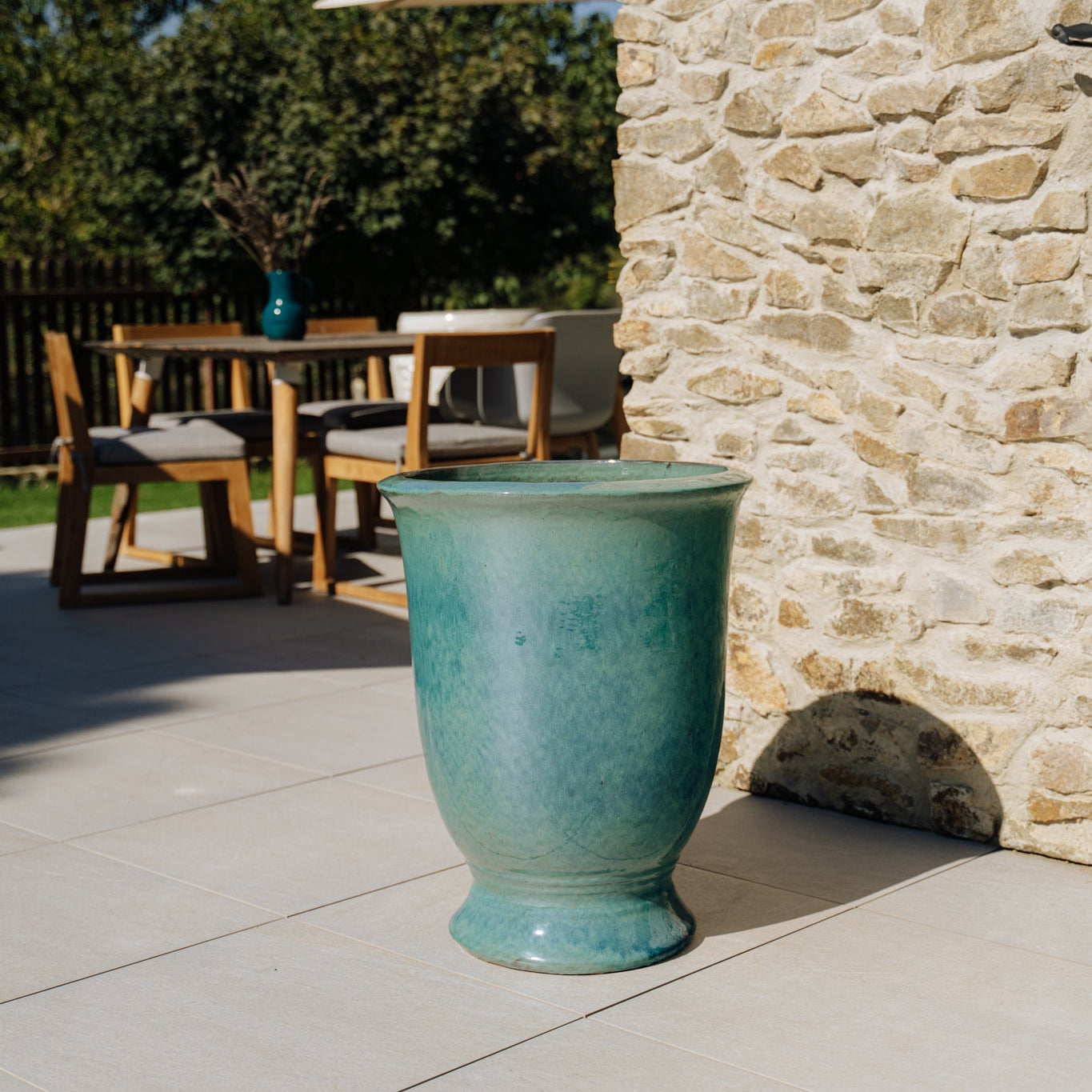 Keramický květináč Arthur - Tyrkysová - Provencelia.cz