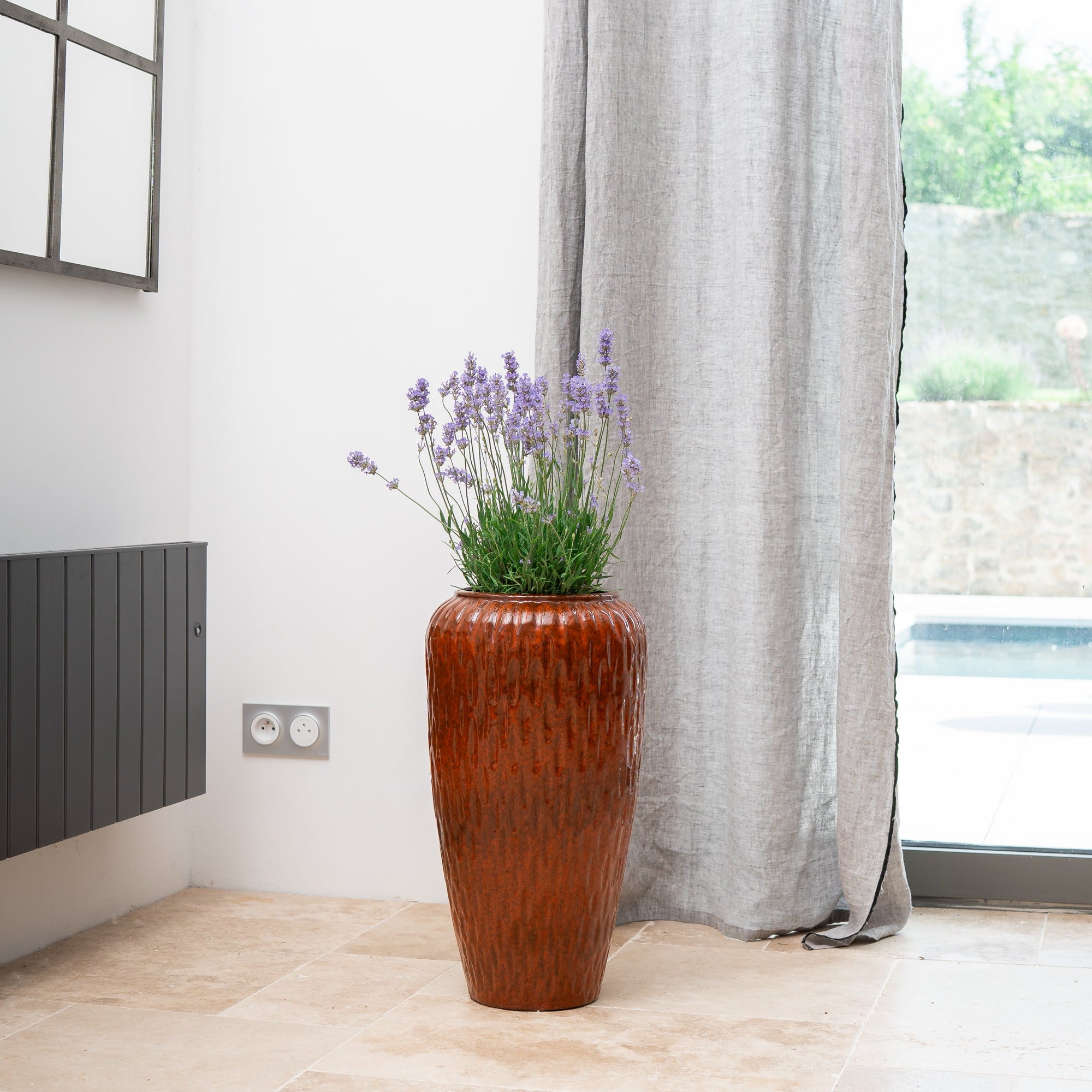 Doniczka ceramiczna Pompadour - Tropikalna pomarańcza